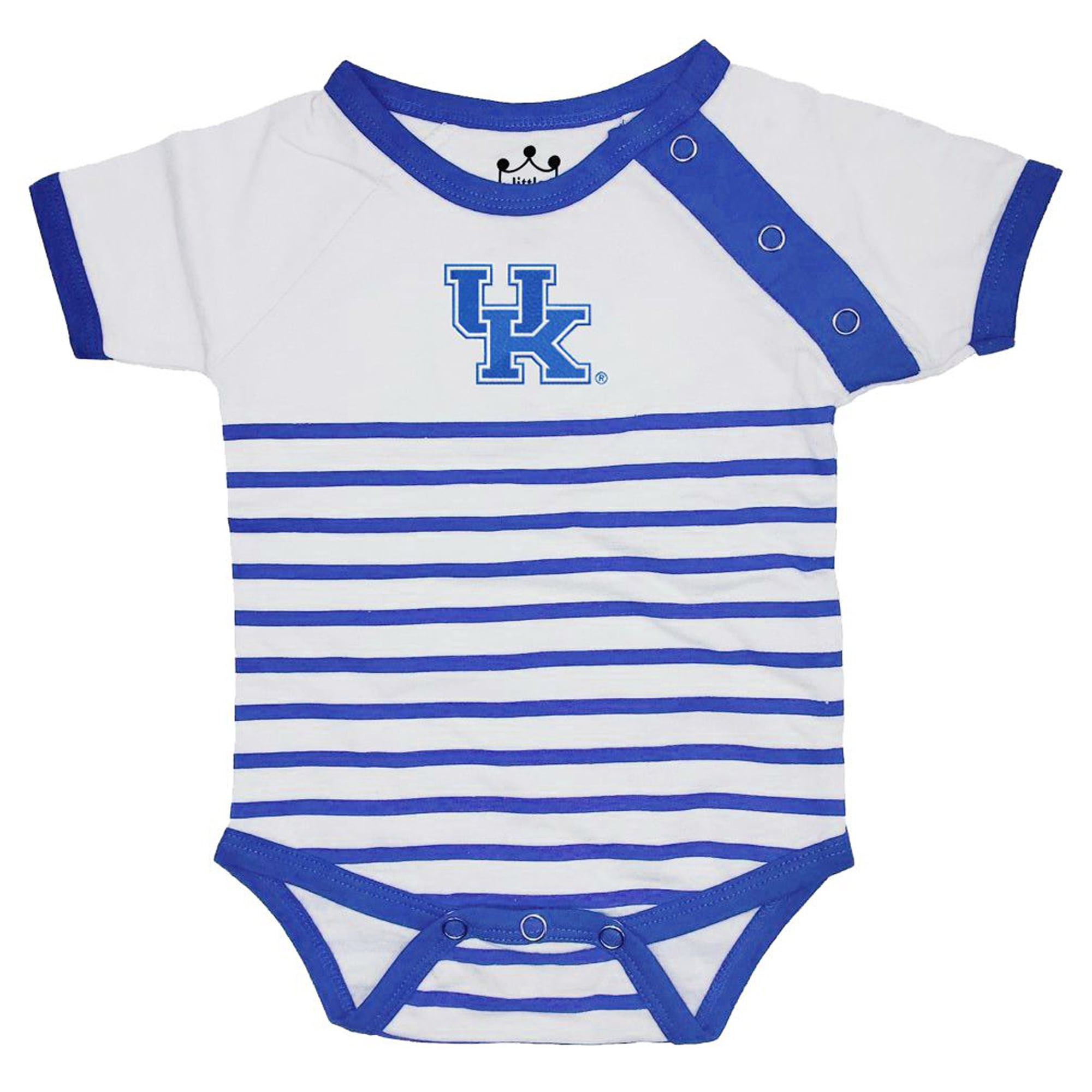 Newborn & Infant Little King Royal/White Kentucky Wildcats Shoulder Snap Bodysuit