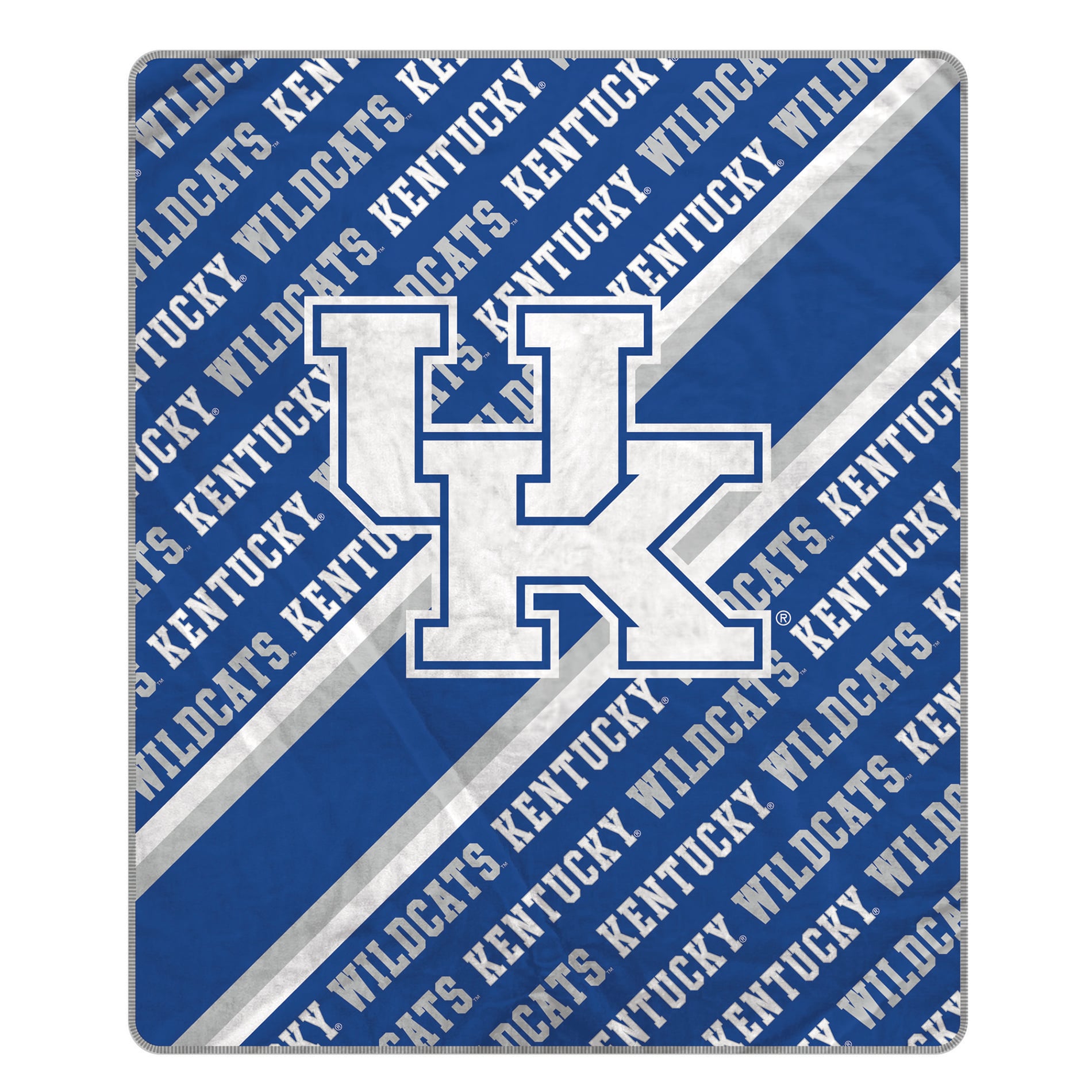 Couverture ultra douce Pegasus Kentucky Wildcats 60" x 70" (diagonale) avec logo doublé
