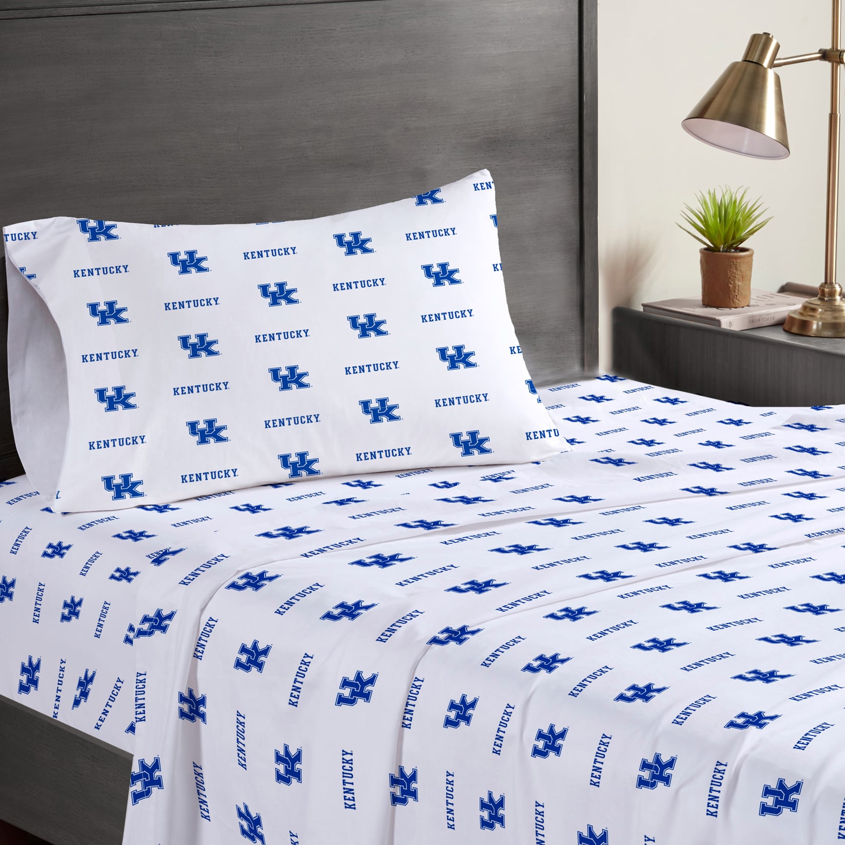 Pegasus Kentucky Wildcats Three-Piece Twin Sheet Set