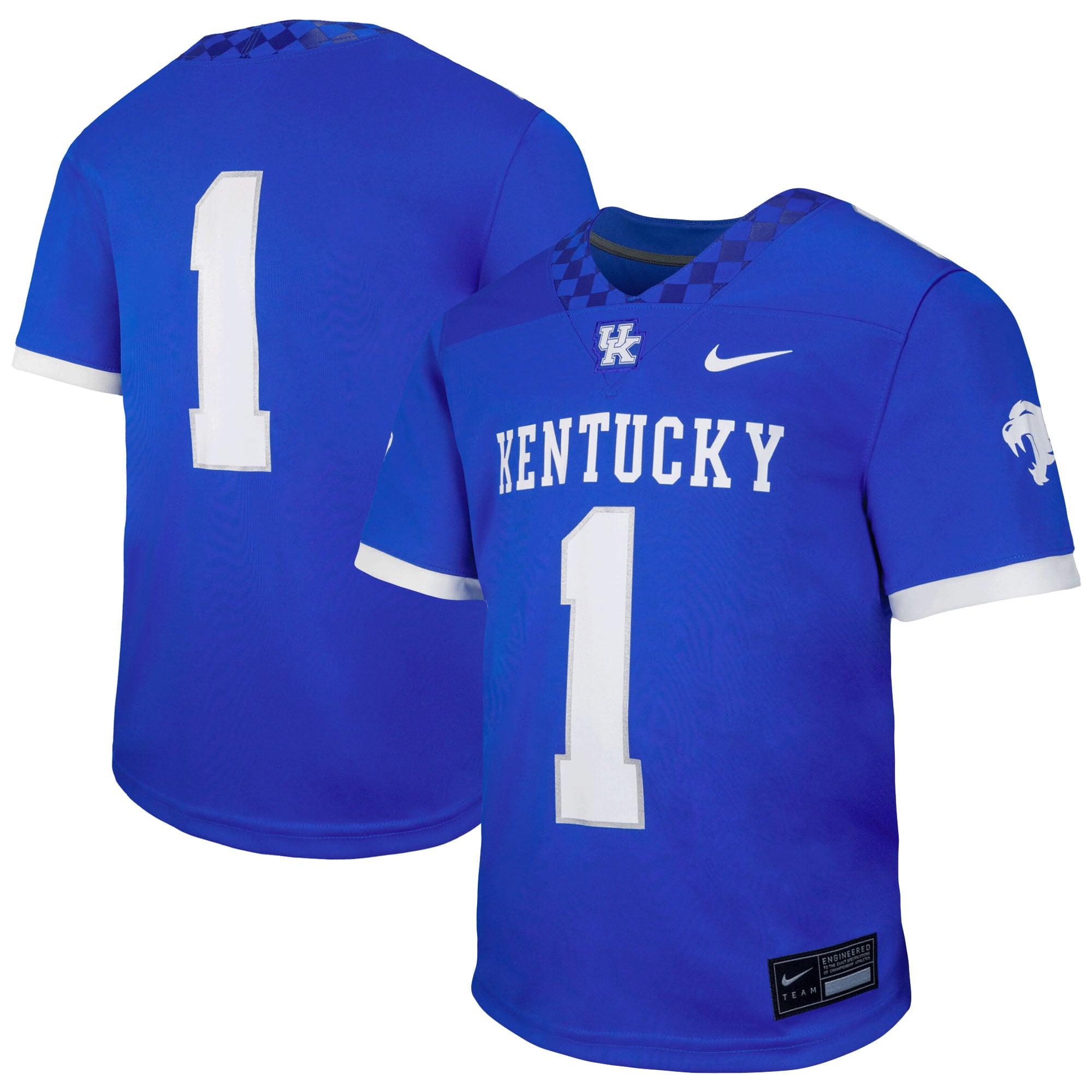 Maillot de football réplique Nike Royal Kentucky Wildcats pour enfants d'âge préscolaire