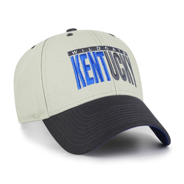 Casquette unisexe ajustable '47 grise/noire Kentucky Wildcats, inscription demi-bloc MVP