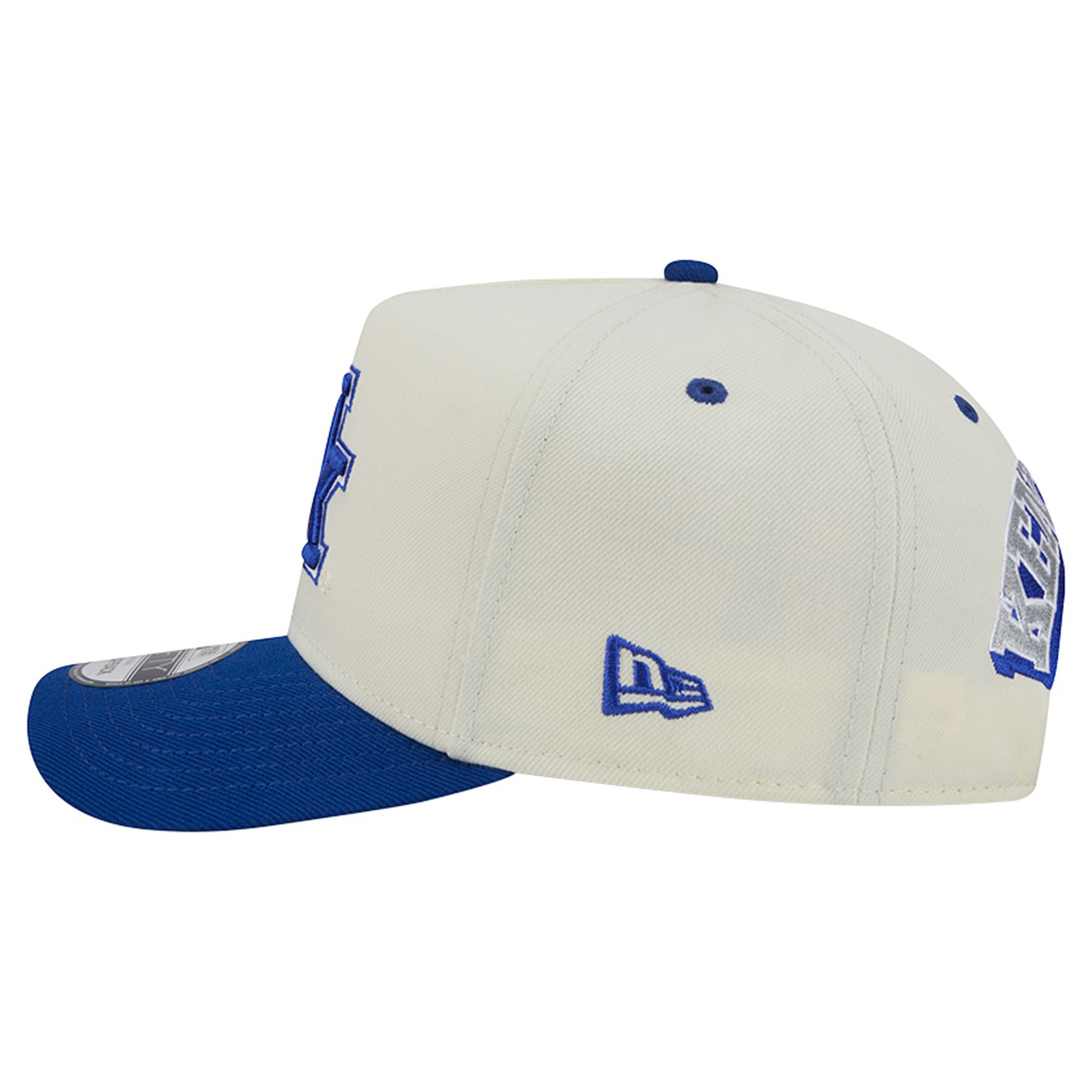 Unisex New Era White/Blue Kentucky Wildcats A-Frame 9FIFTY Snapback Hat