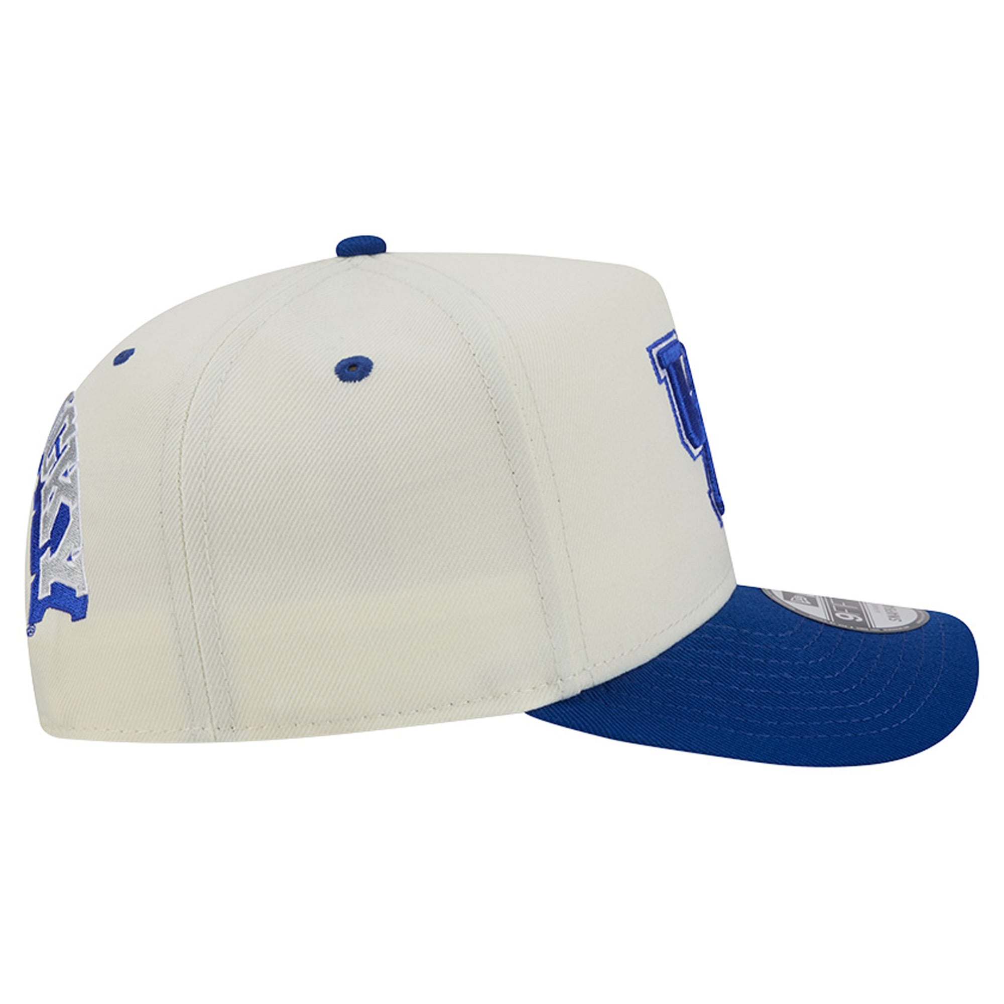 Unisex New Era White/Blue Kentucky Wildcats A-Frame 9FIFTY Snapback Hat