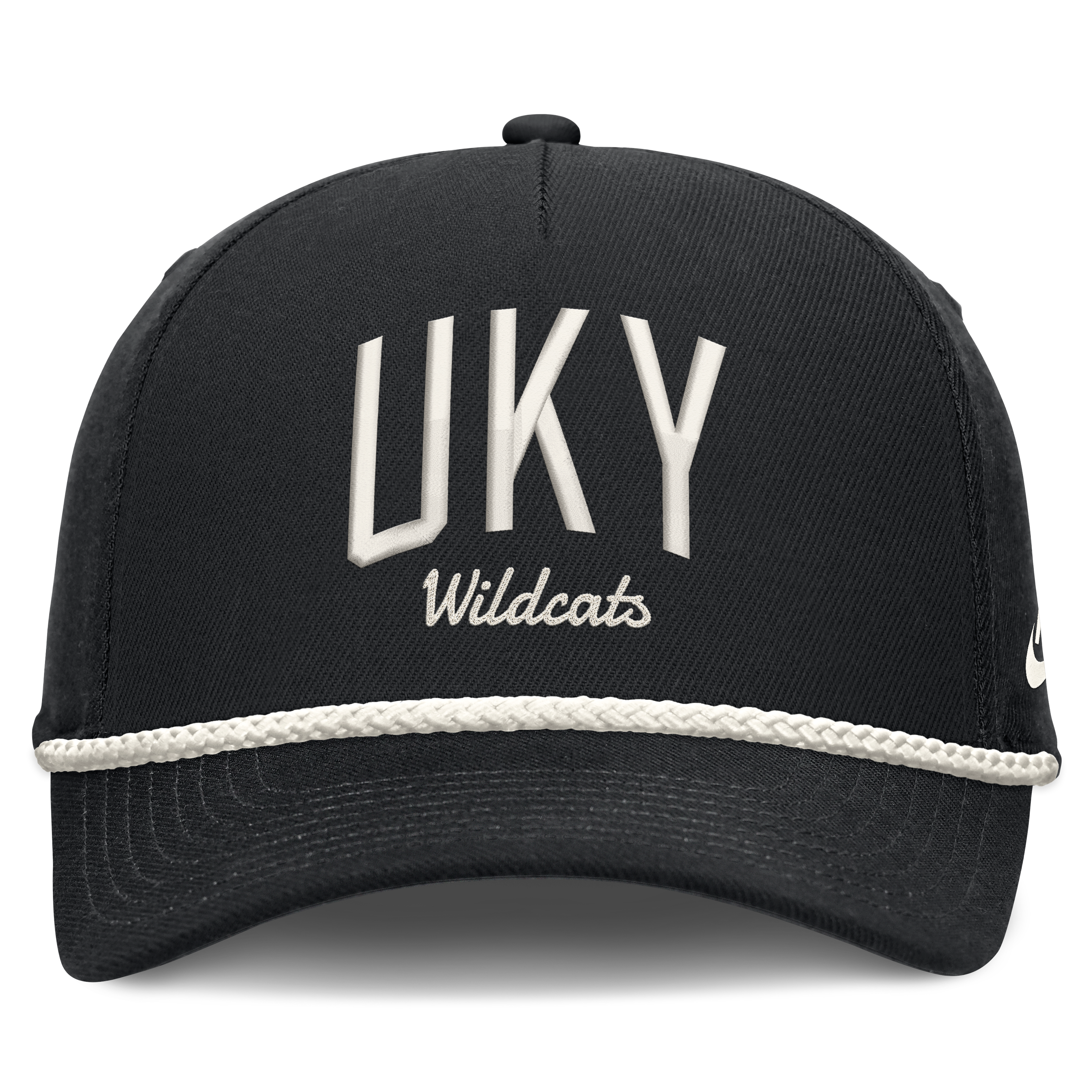 Casquette unisexe Nike noire Kentucky Wildcats à lettres, taille ajustable