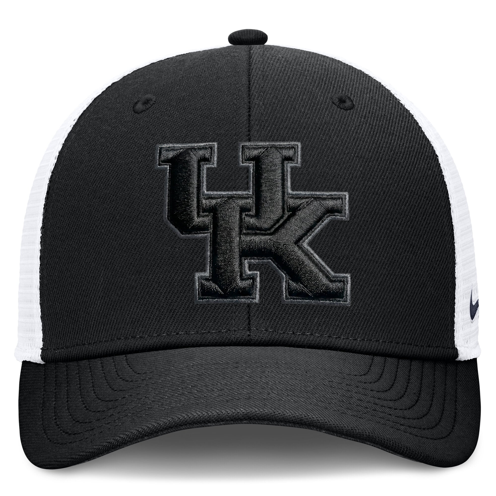 Casquette trucker unisexe Nike noire Kentucky Wildcats Tonal Dri-FIT Rise ajustable
