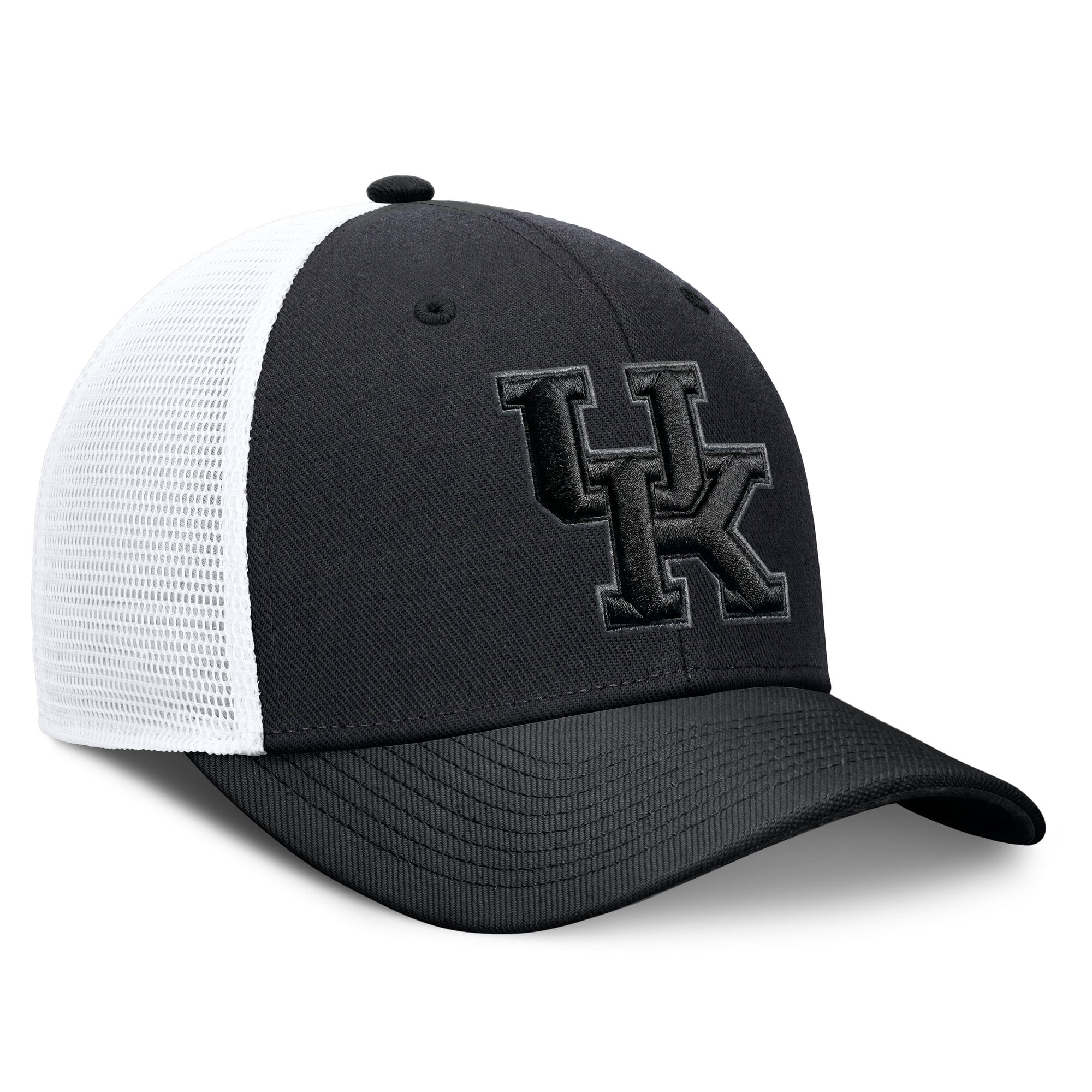 Casquette trucker unisexe Nike noire Kentucky Wildcats Tonal Dri-FIT Rise ajustable