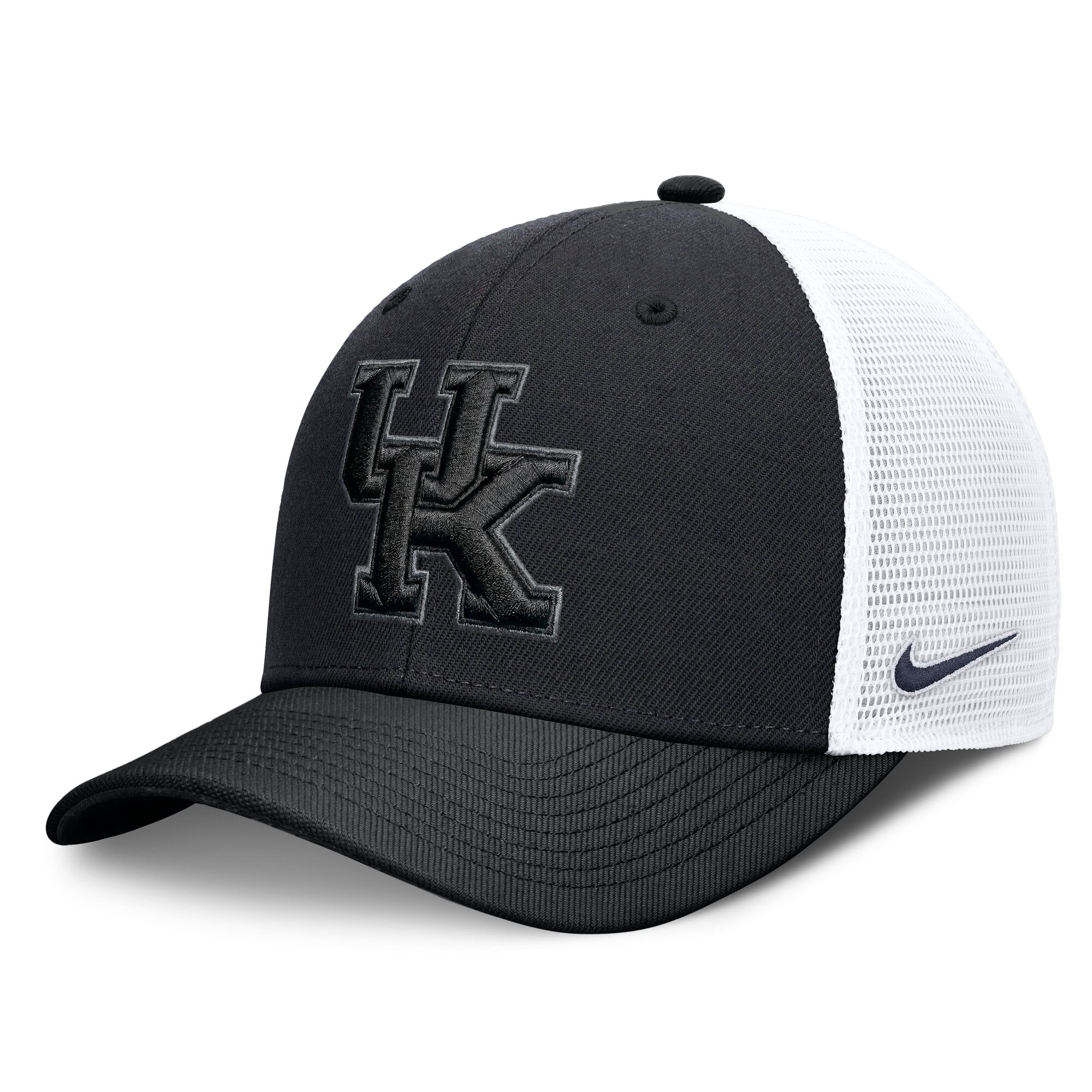 Casquette trucker unisexe Nike noire Kentucky Wildcats Tonal Dri-FIT Rise ajustable