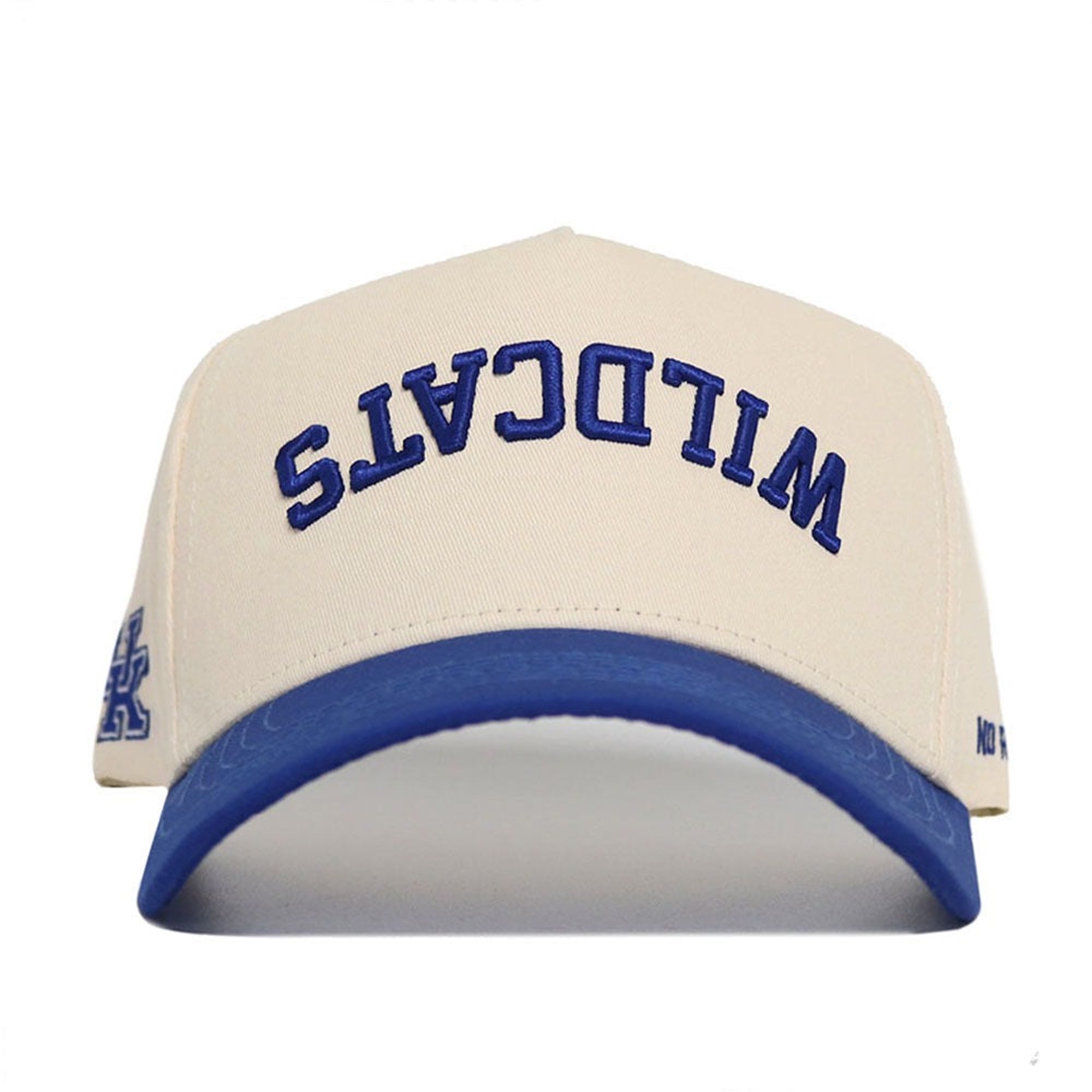 Casquette unisexe No Rivals Natural/Royal Kentucky Wildcats à couleurs classiques inversées et ajustable