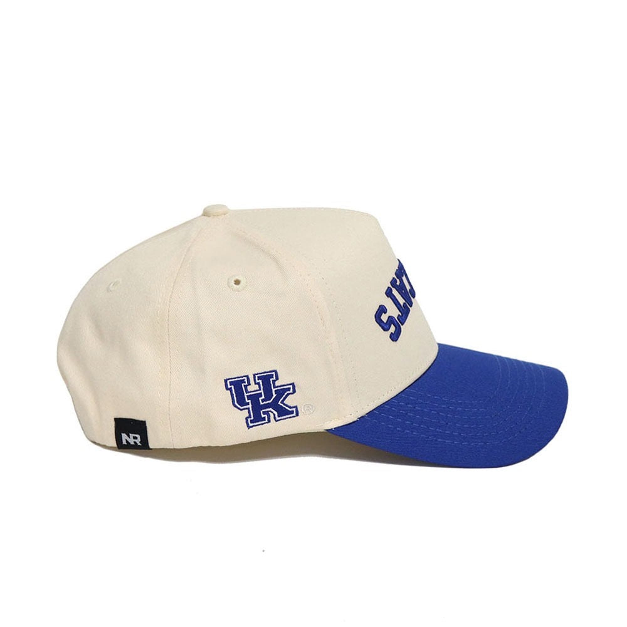 Casquette unisexe No Rivals Natural/Royal Kentucky Wildcats à couleurs classiques inversées et ajustable