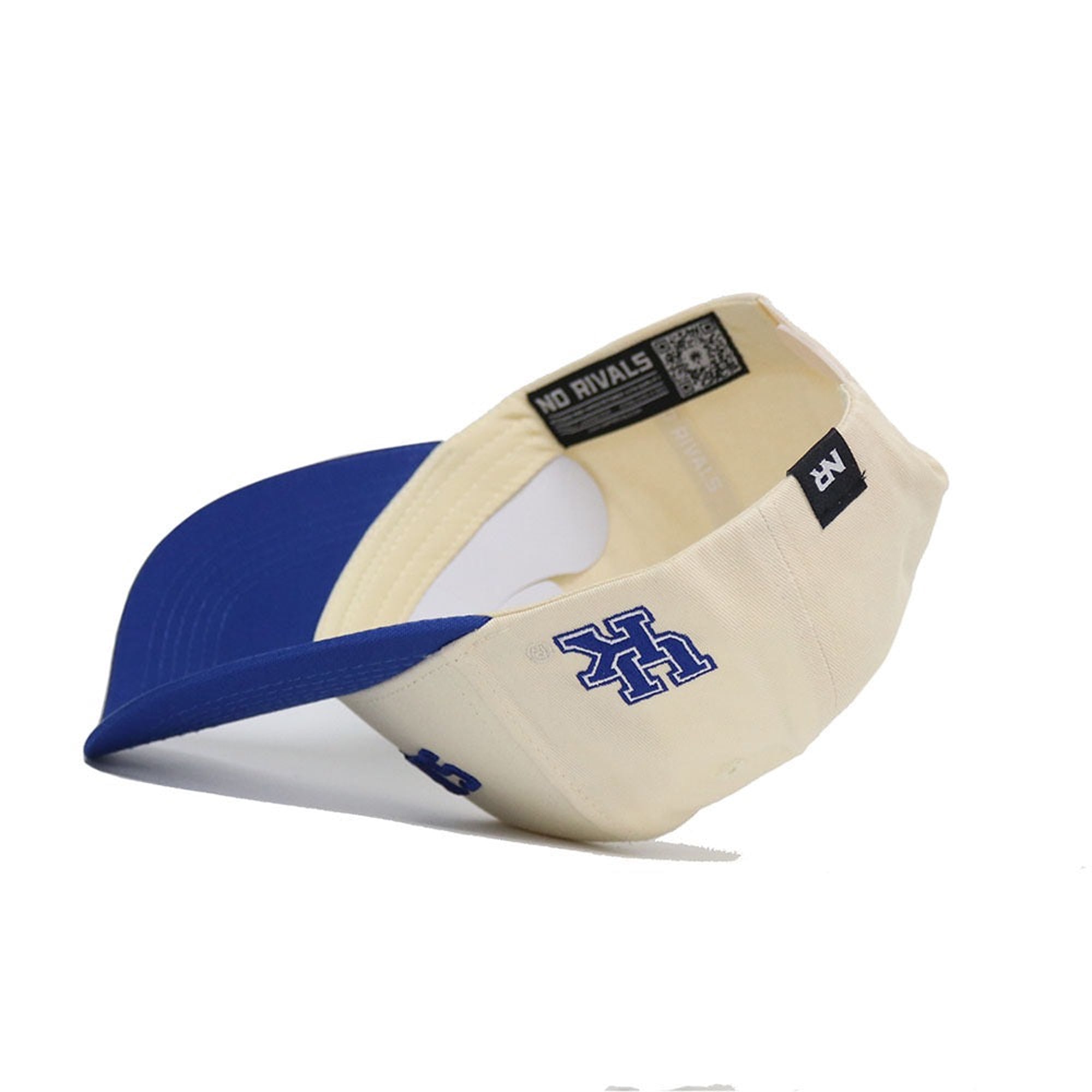 Casquette unisexe No Rivals Natural/Royal Kentucky Wildcats à couleurs classiques inversées et ajustable