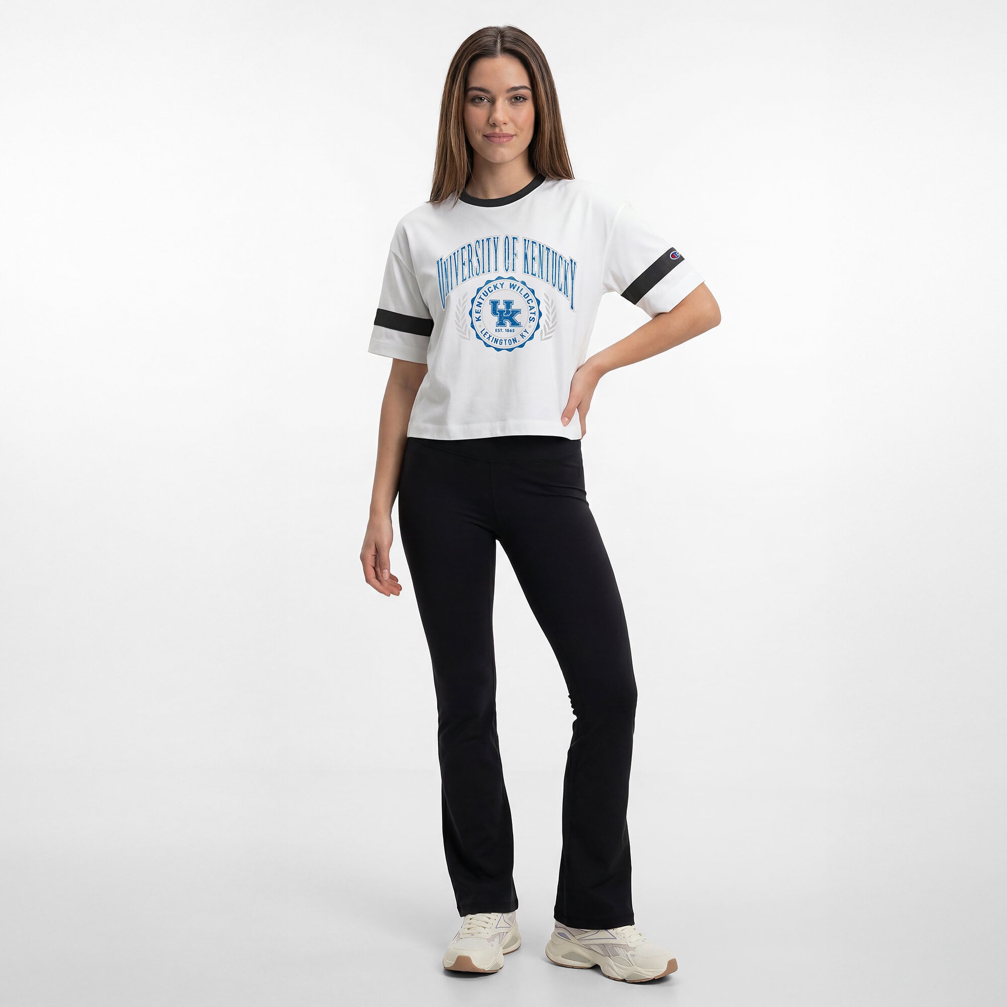 Women's Champion White Kentucky Wildcats Retro Oversized T-Shirt