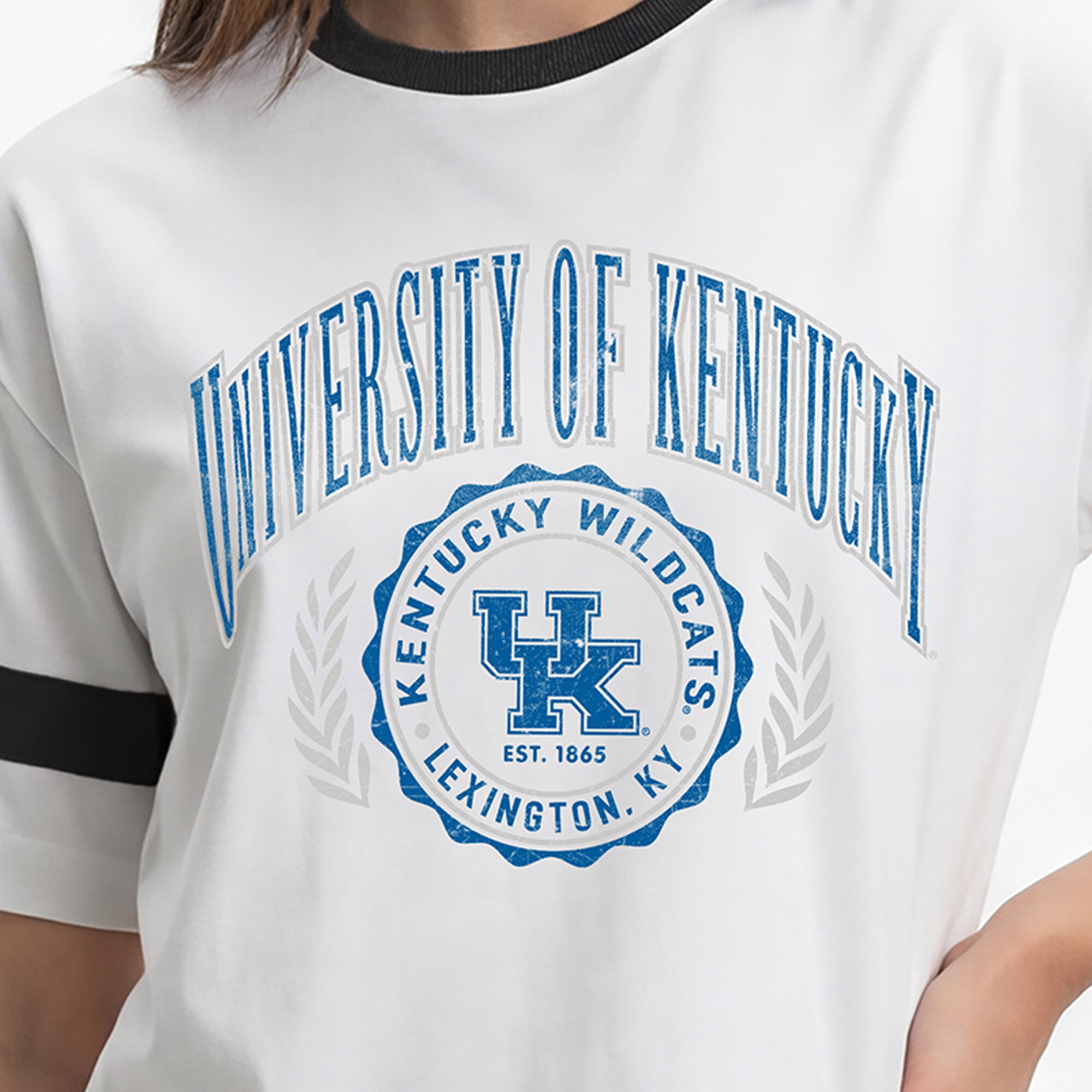 Women's Champion White Kentucky Wildcats Retro Oversized T-Shirt