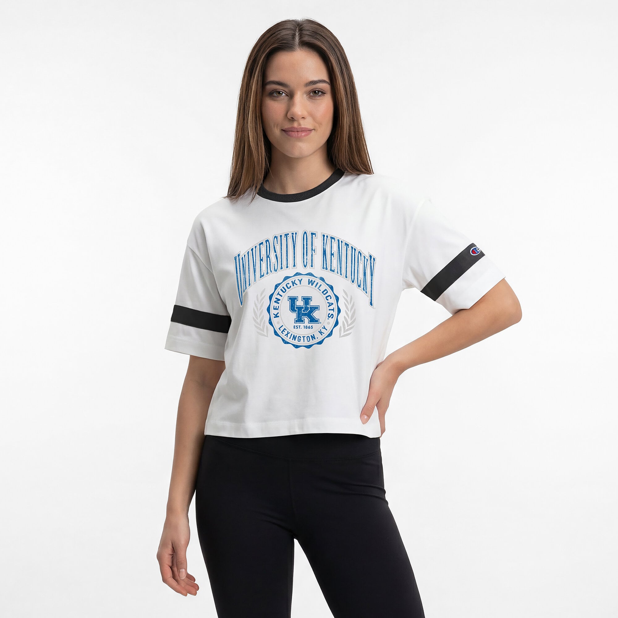 Women's Champion White Kentucky Wildcats Retro Oversized T-Shirt