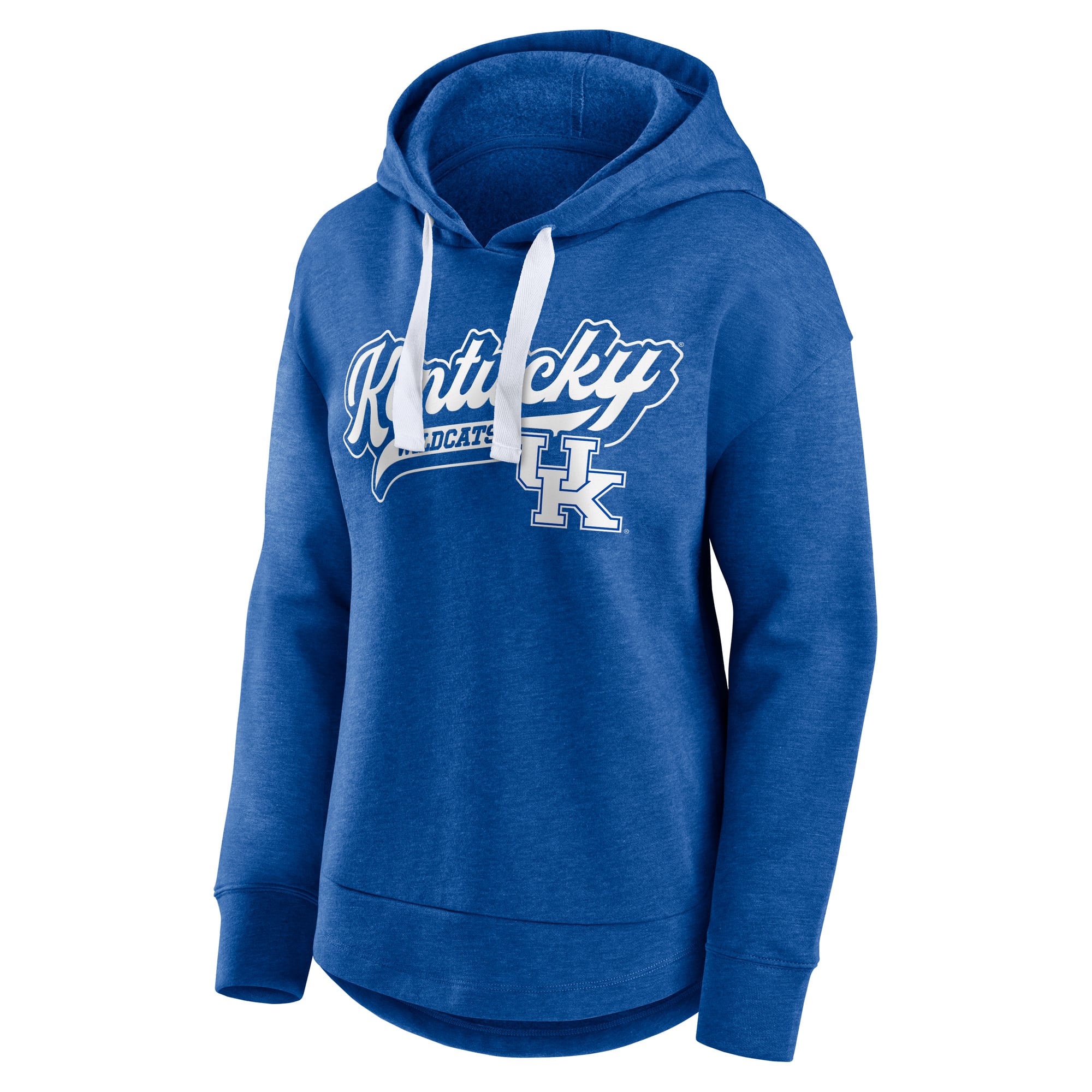 Sweat à capuche Fanatics Heather Royal Kentucky Wildcats Tail Sweep pour femme