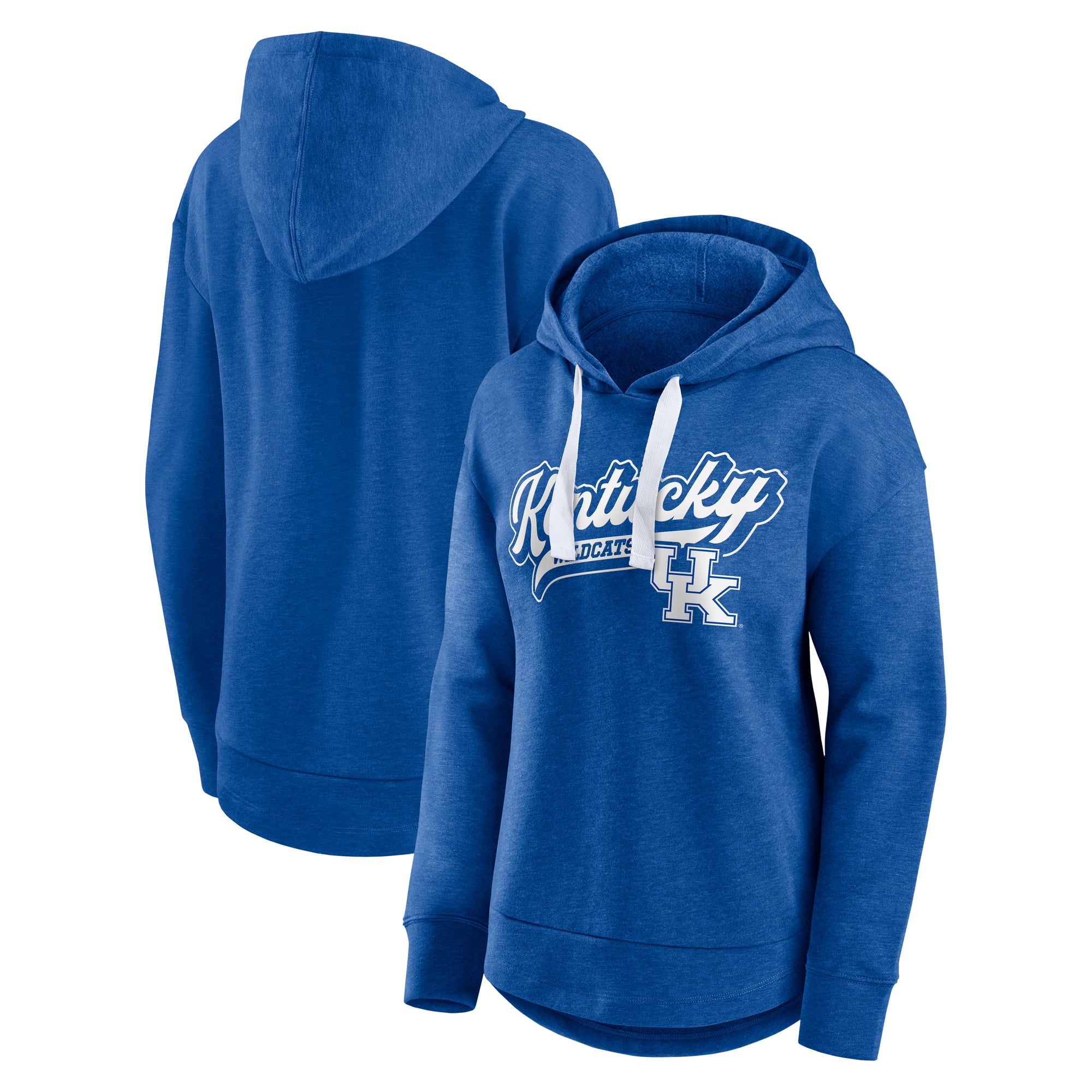 Sweat à capuche Fanatics Heather Royal Kentucky Wildcats Tail Sweep pour femme