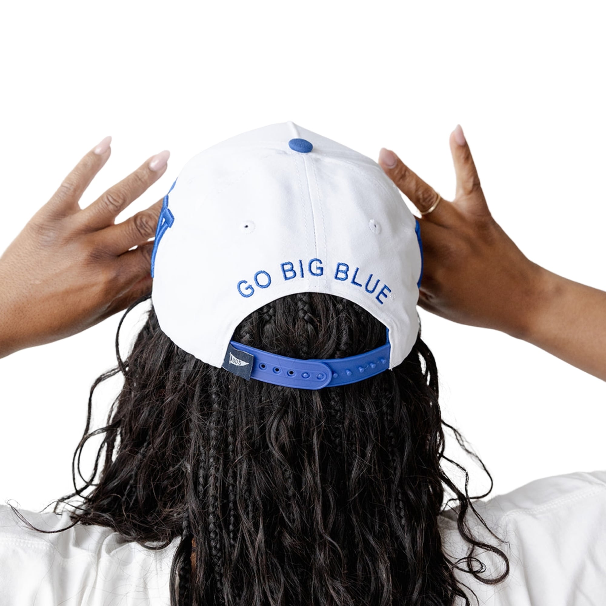 Women's Gameday Social  White/Royal Kentucky Wildcats Five-Panel Rope Away Adjustable Hat