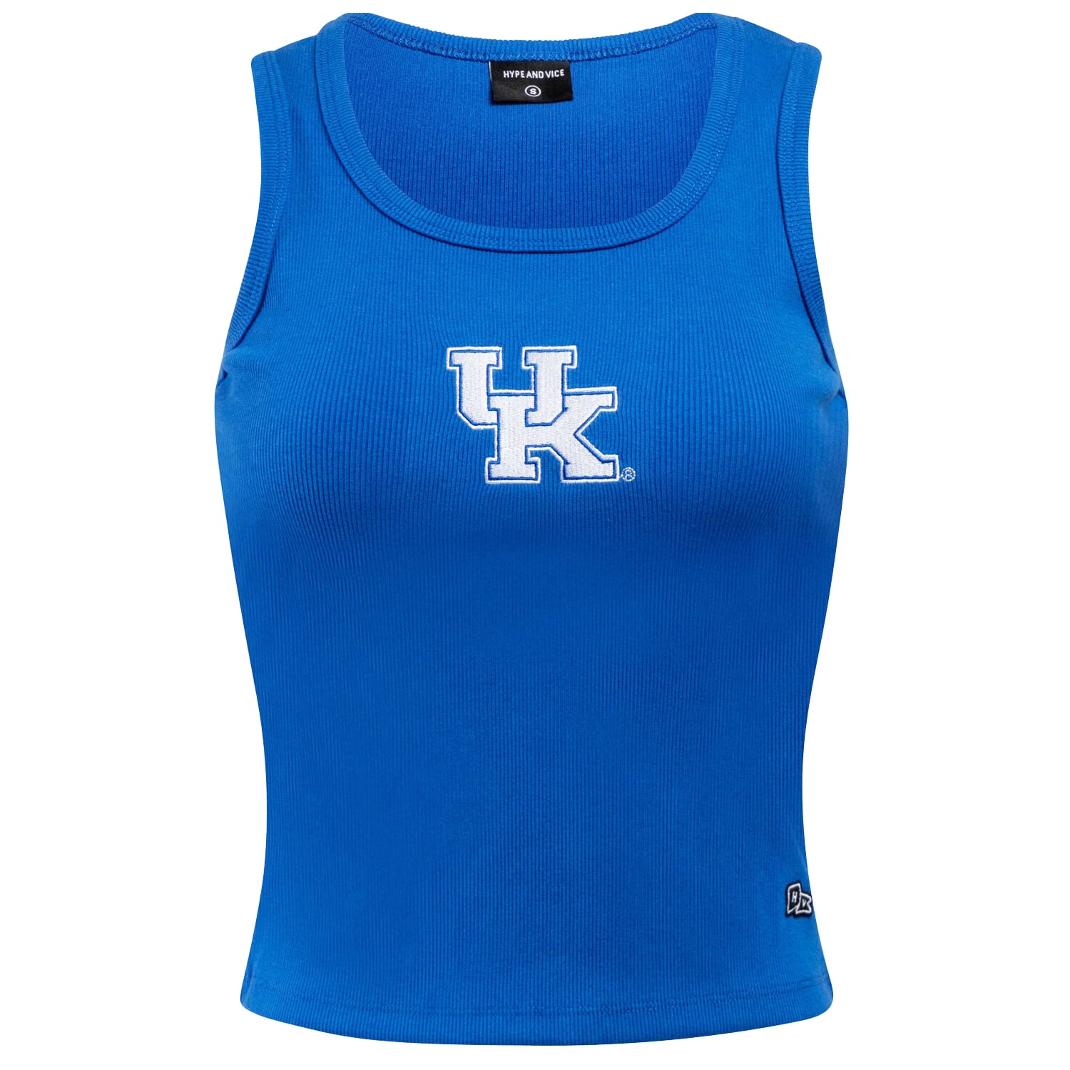 Débardeur côtelé à logo principal des Kentucky Wildcats de la marque Hype and Vice Royal pour femmes
