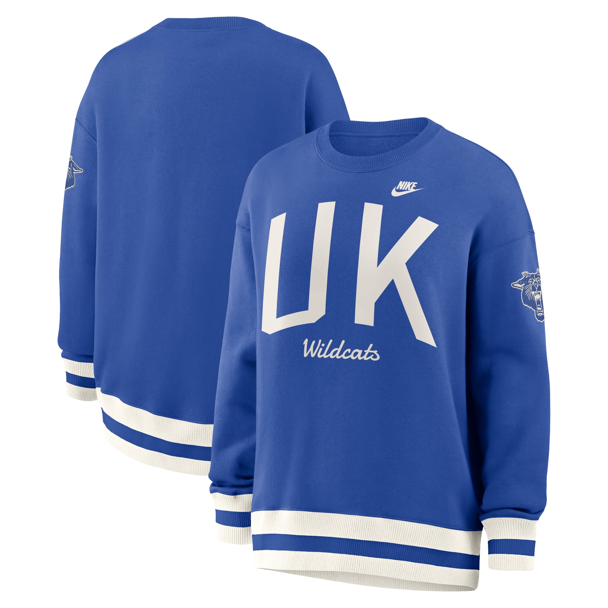 Sweat-shirt oversize Nike Royal Kentucky Wildcats Legacy Arch Phoenix pour femme