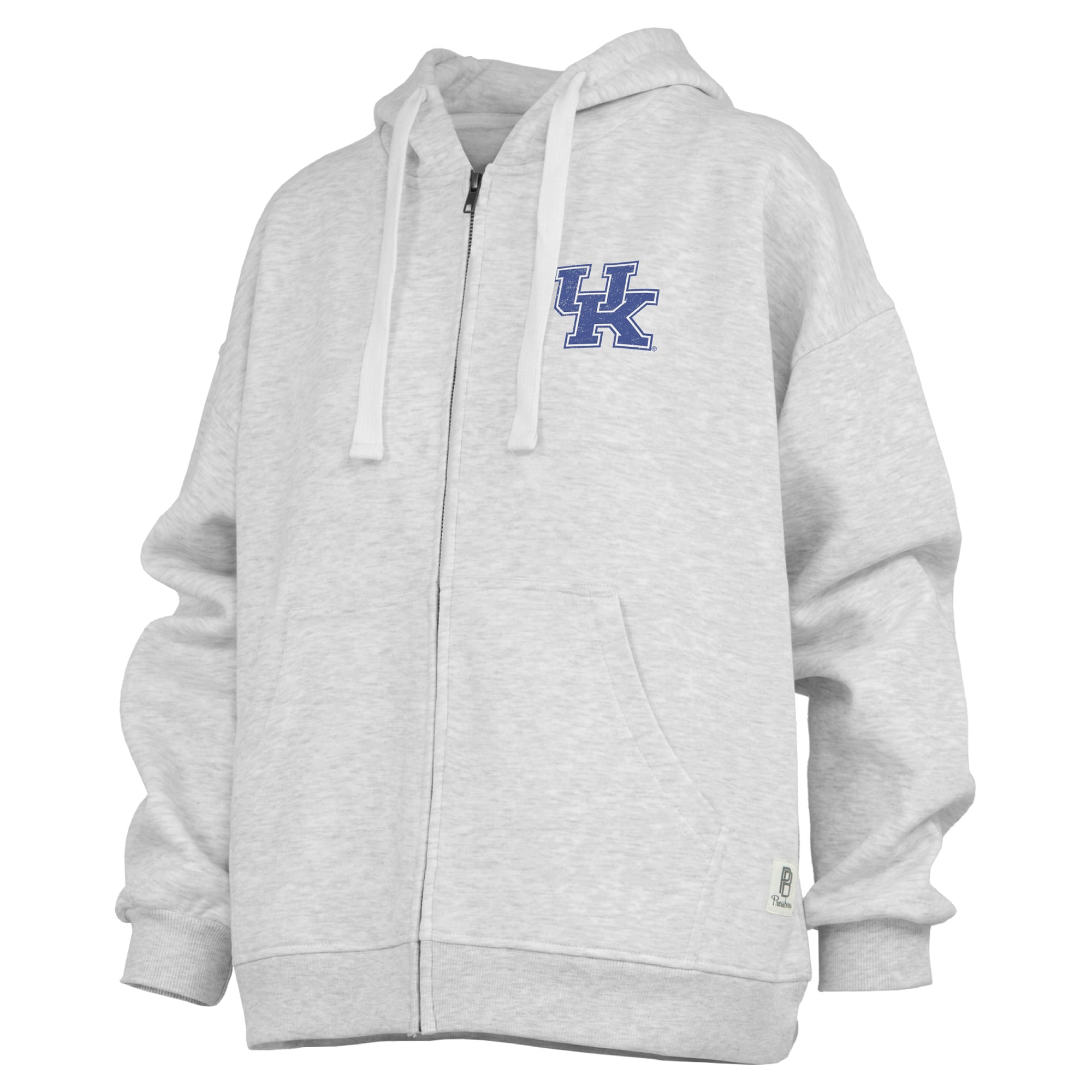 Women's Pressbox  Heather Gray Kentucky Wildcats Janise Full-Zip Hoodie