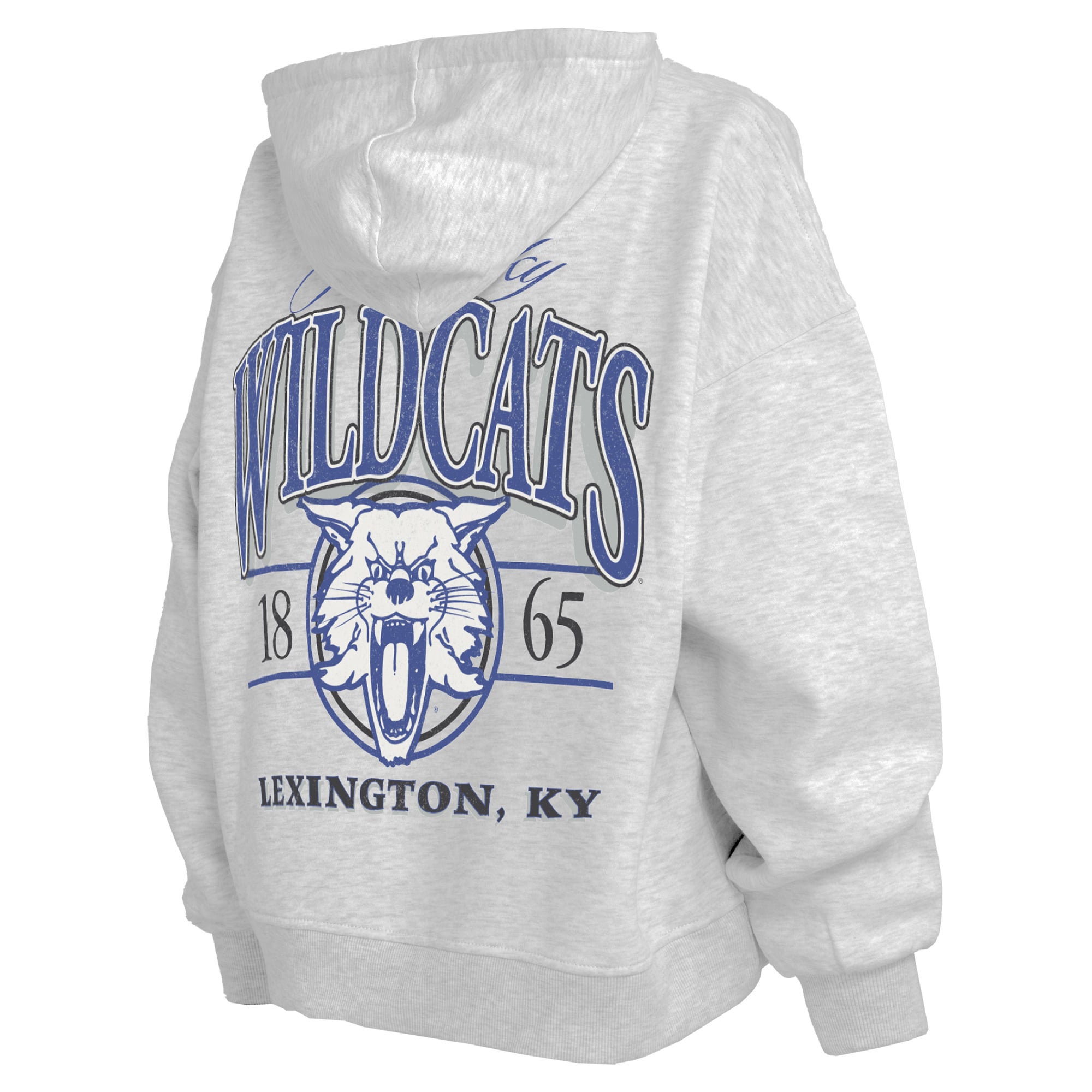 Women's Pressbox  Heather Gray Kentucky Wildcats Janise Full-Zip Hoodie