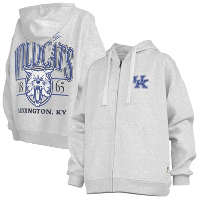  Kentucky Wildcats Pressbox Women's Janise Full-Zip Hoodie - Heather Gray