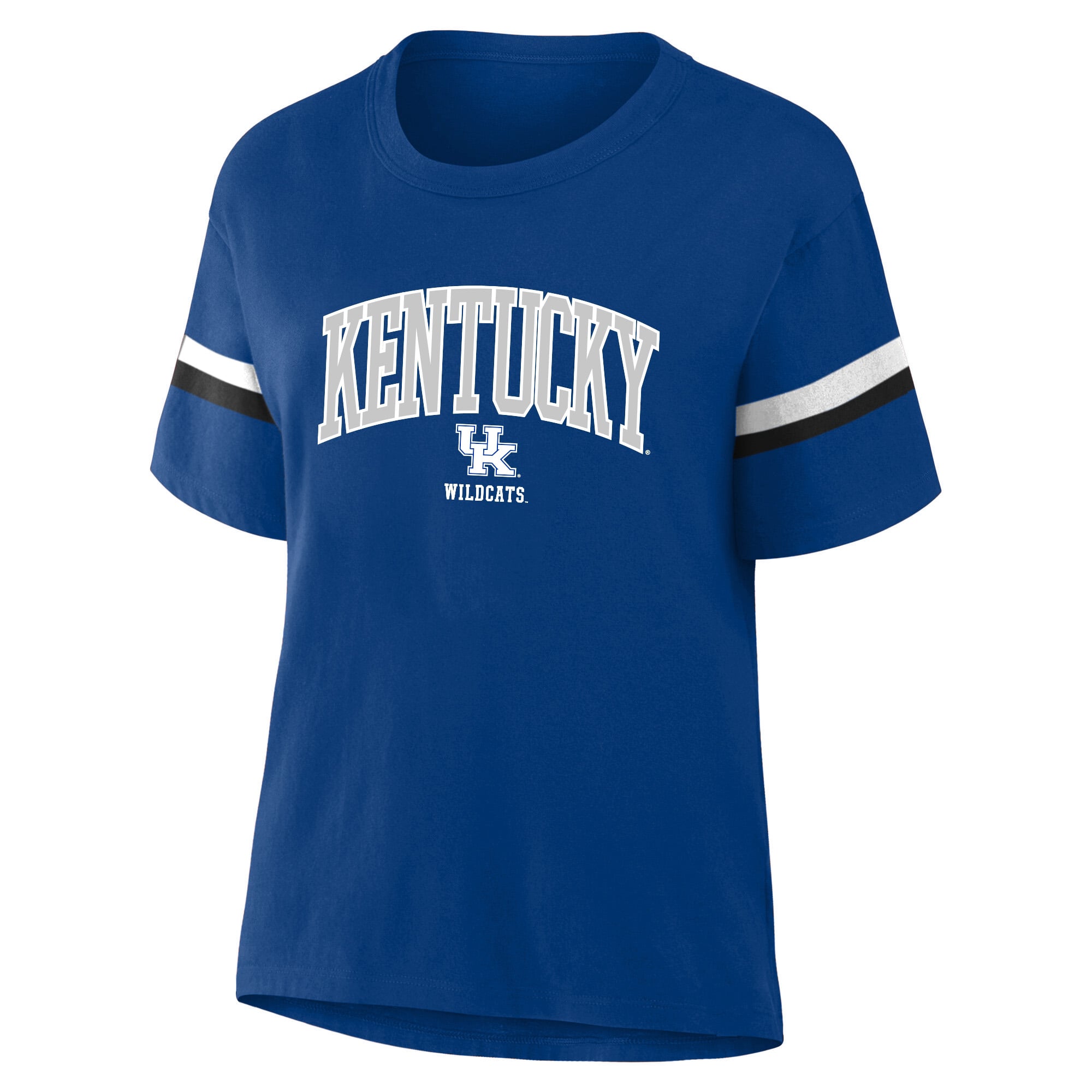 Women's Profile Royal Kentucky Wildcats Stripe Plus T-Shirt