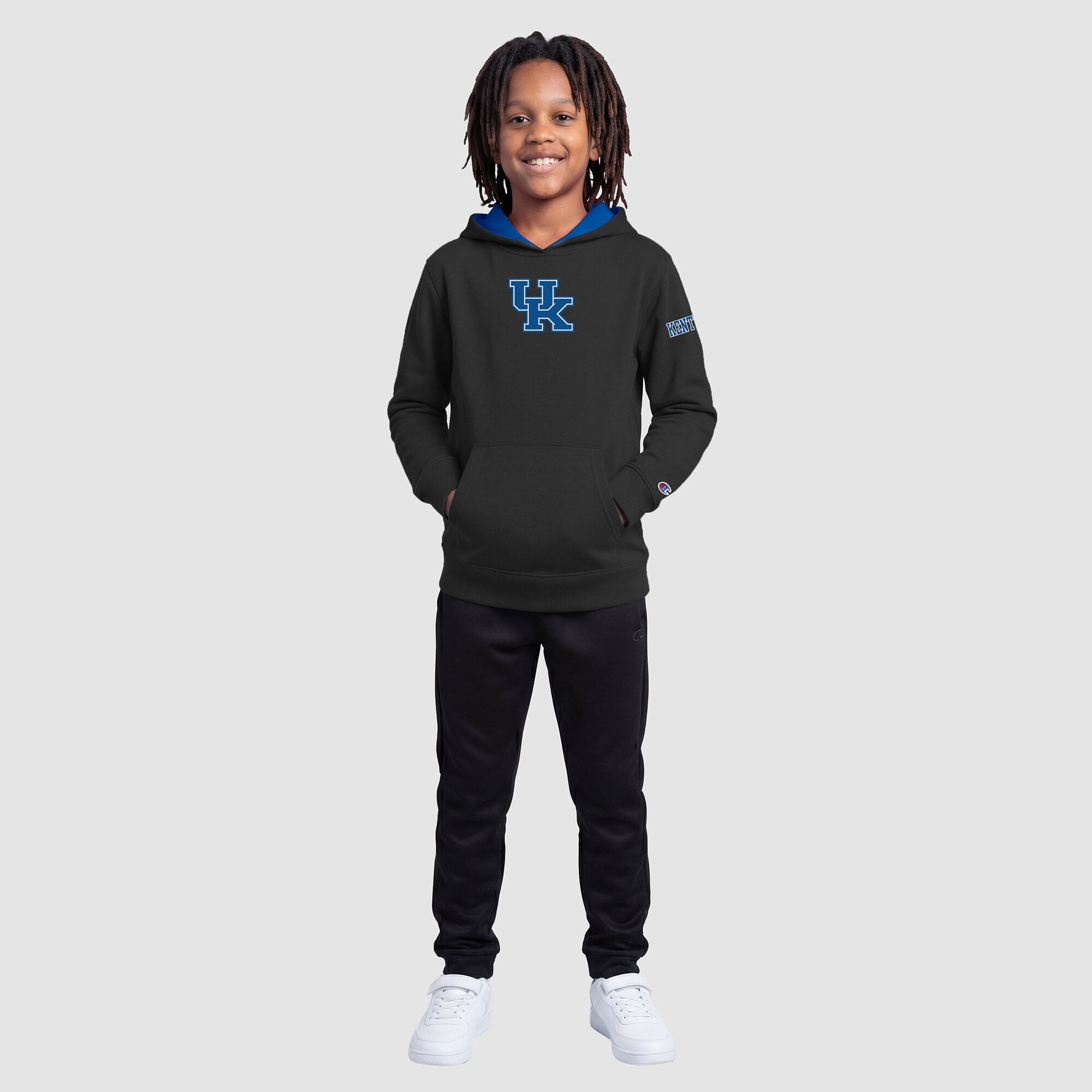 Youth Champion  Black Kentucky Wildcats Fleece Hoodie