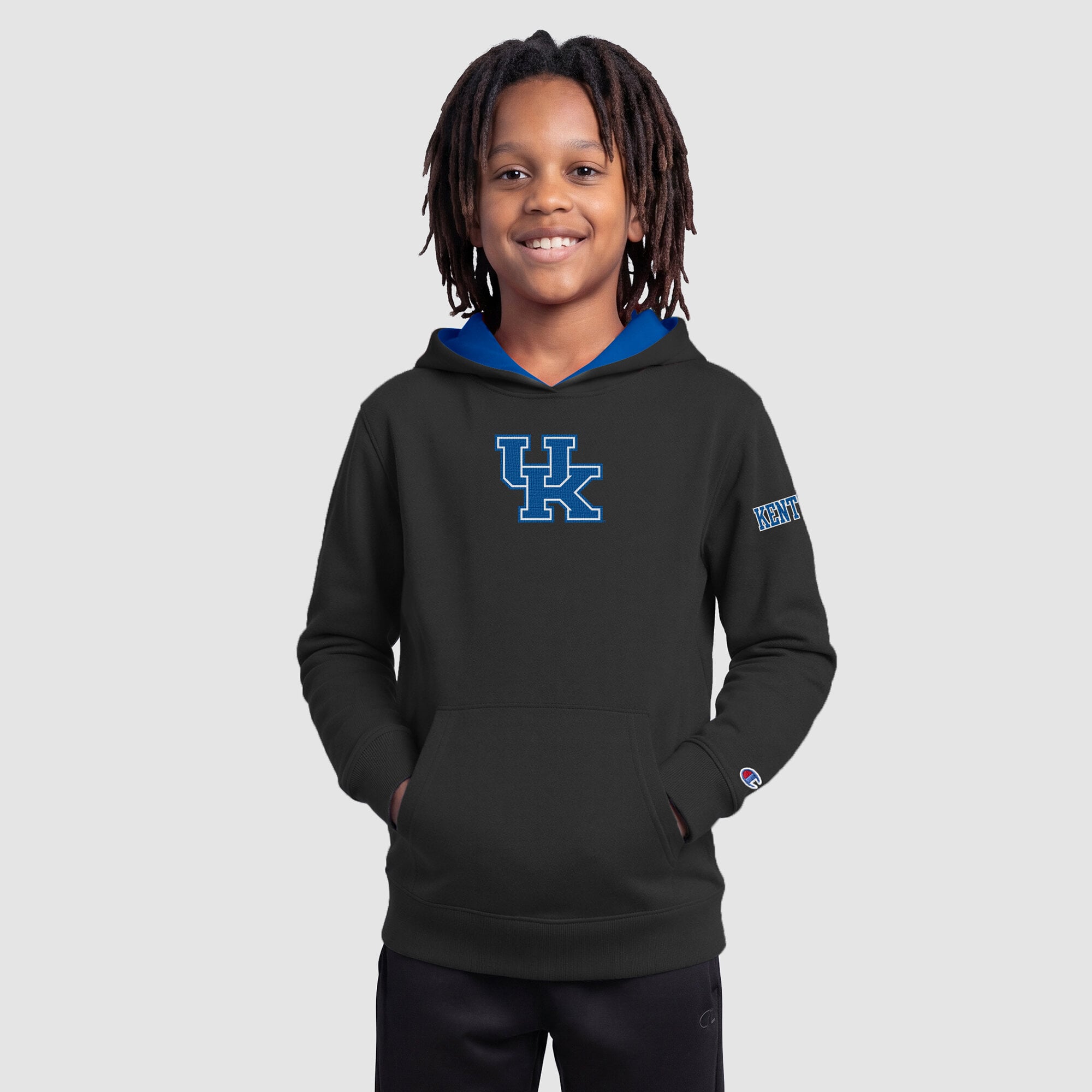 Youth Champion  Black Kentucky Wildcats Fleece Hoodie