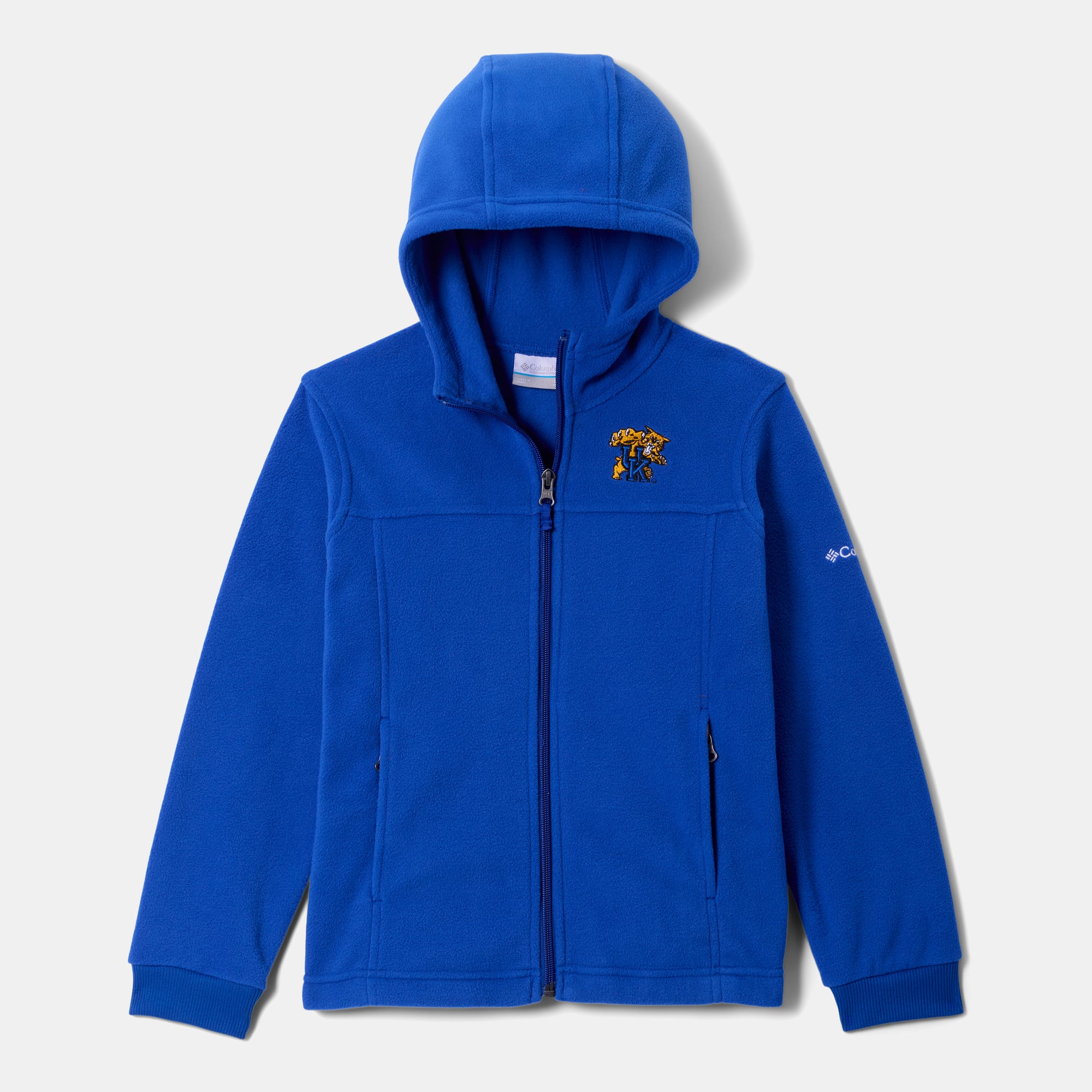 Sweat à capuche zippé en polaire Columbia Royal Kentucky Wildcats pour jeunes