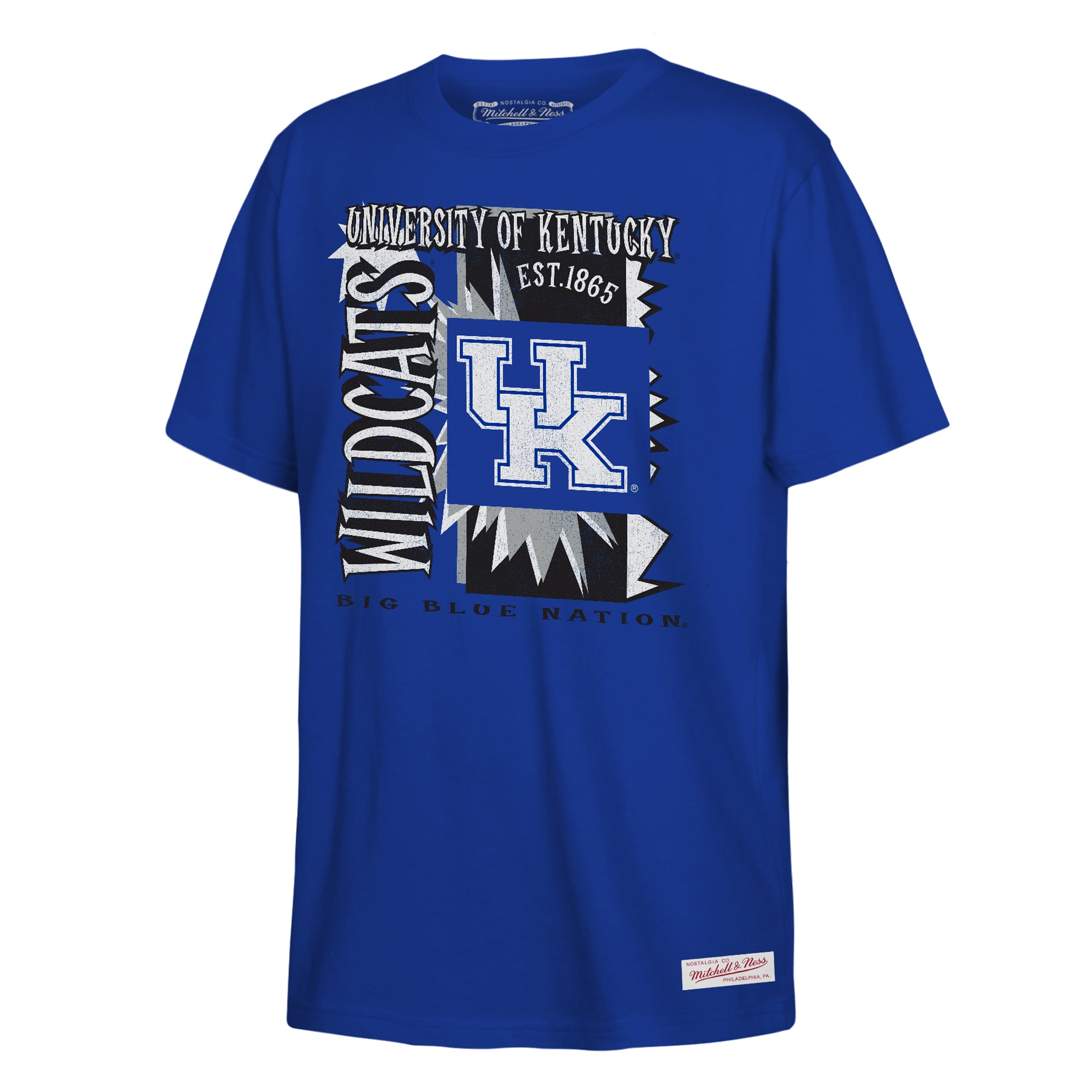 T-shirt Mitchell & Ness Royal Kentucky Wildcats pour jeunes, style rétro années 90