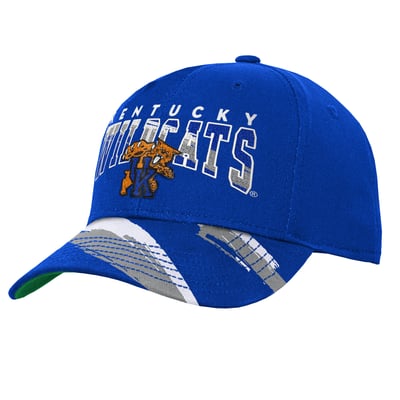 Kentucky Wildcats Mitchell & Ness Youth Mascot Streaks Pro Crown Adjustable Hat - Royal
