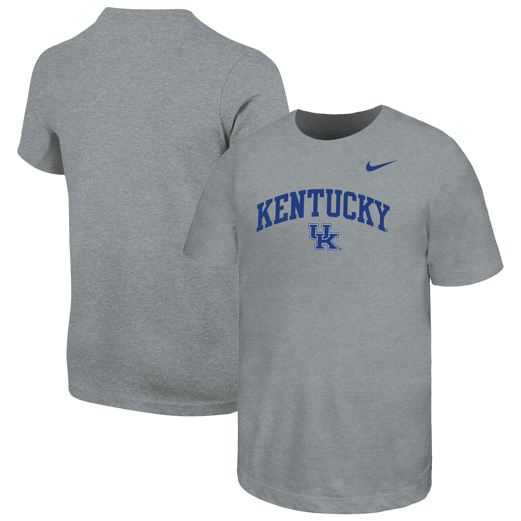 Youth Nike Gray Kentucky Wildcats Arched Name Drop T-Shirt
