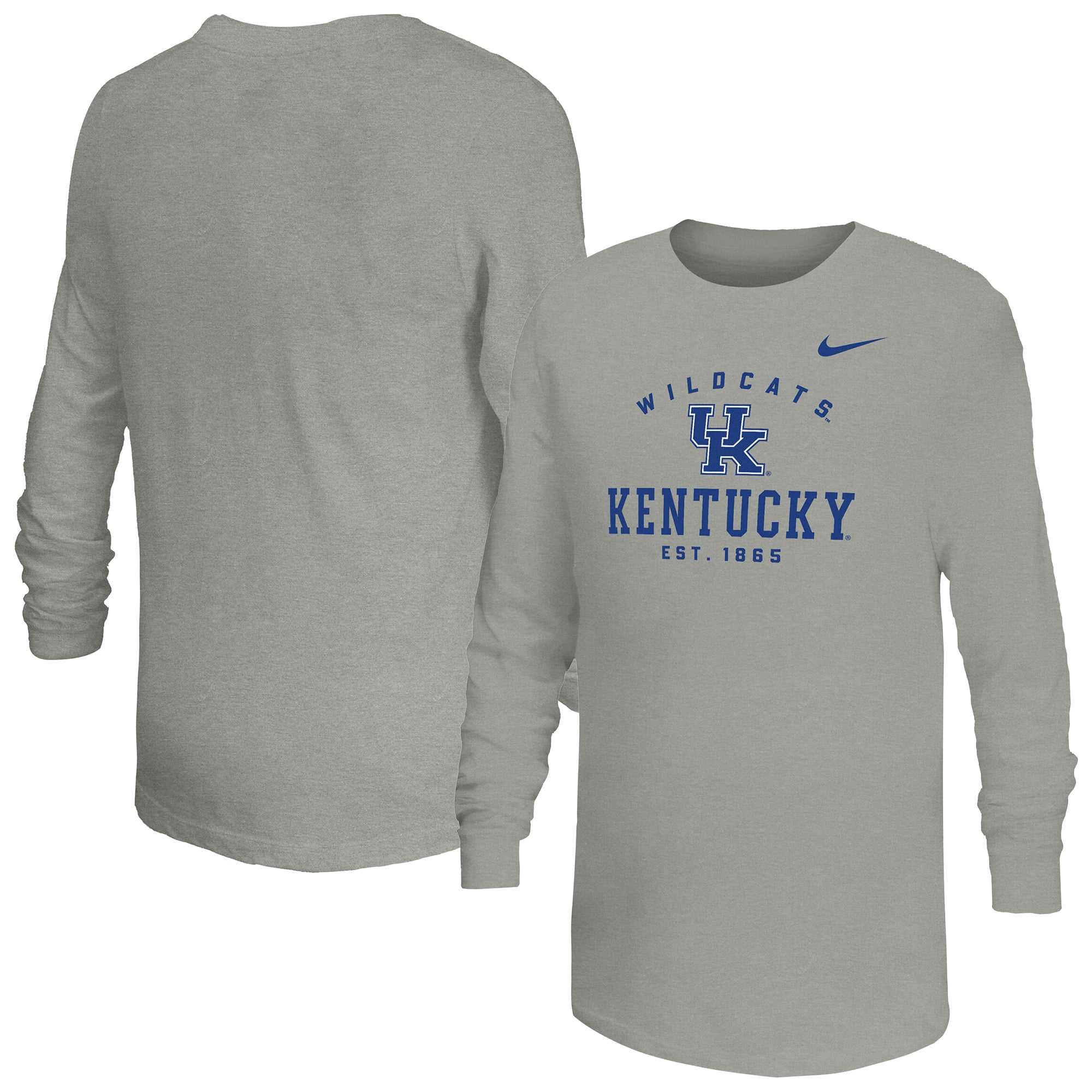 Youth Nike  Gray Kentucky Wildcats Legend Dri-FIT Long Sleeve T-Shirt