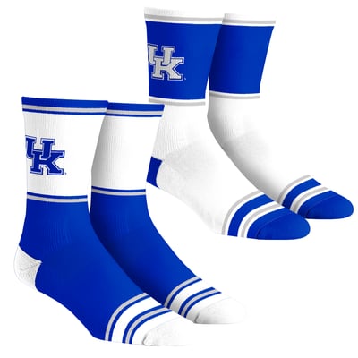 Kentucky Wildcats Rock Em Youth 2-Pack Color Block Crew Socks Set
