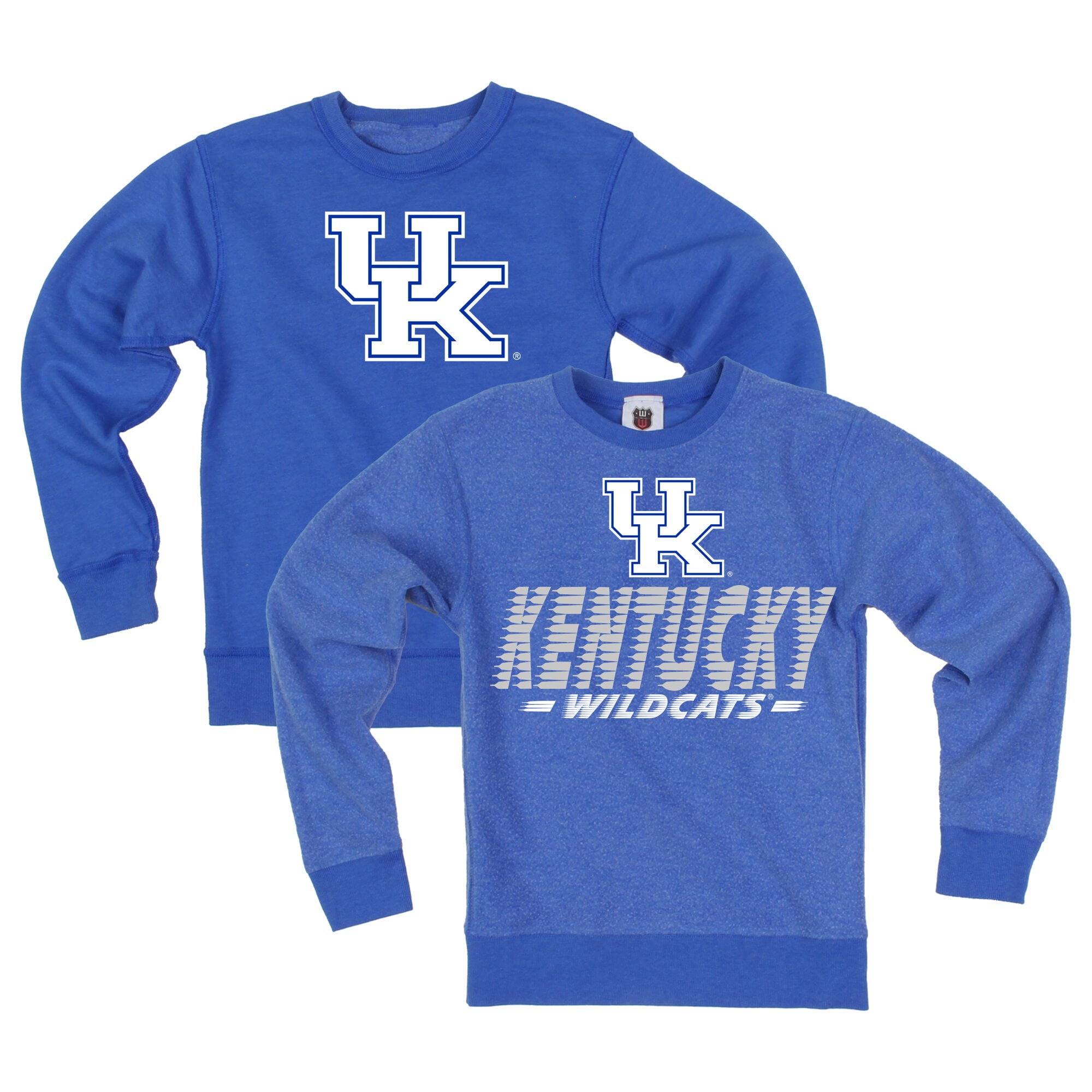 Youth Wes & Willy Blue Kentucky Wildcats Reversible Sweatshirt