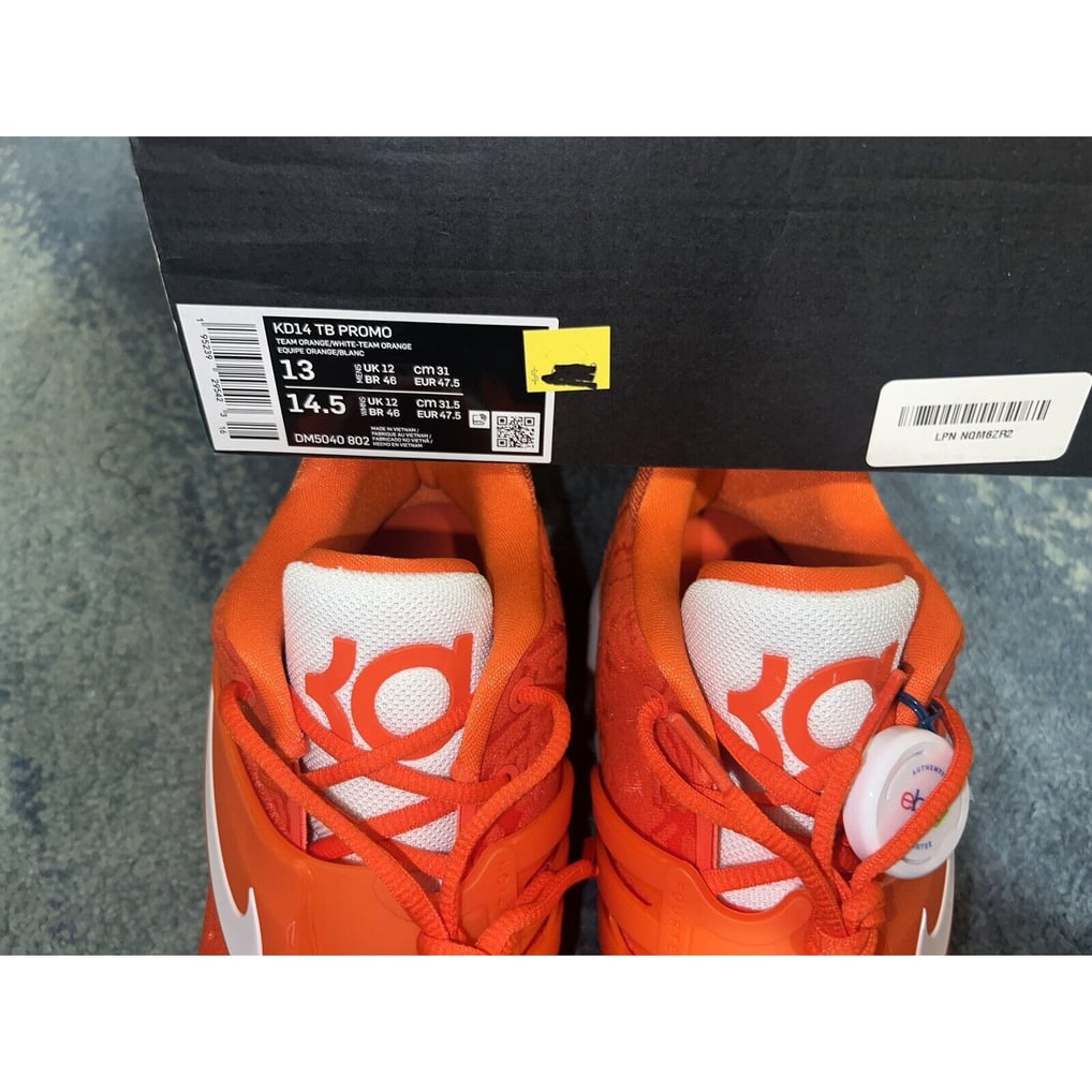 Nike KD14 Kevin Durant TB Promo NIKE KD14 KD 14 TB PROMO KEVIN DURANT UNIVERSITY RED SIZE  main image 4