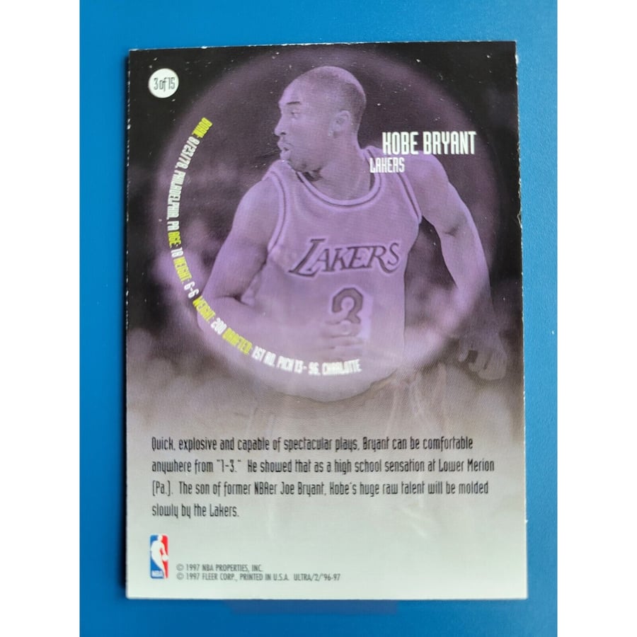 Kobe Bryant 1996-97 FLEER ULTRA 