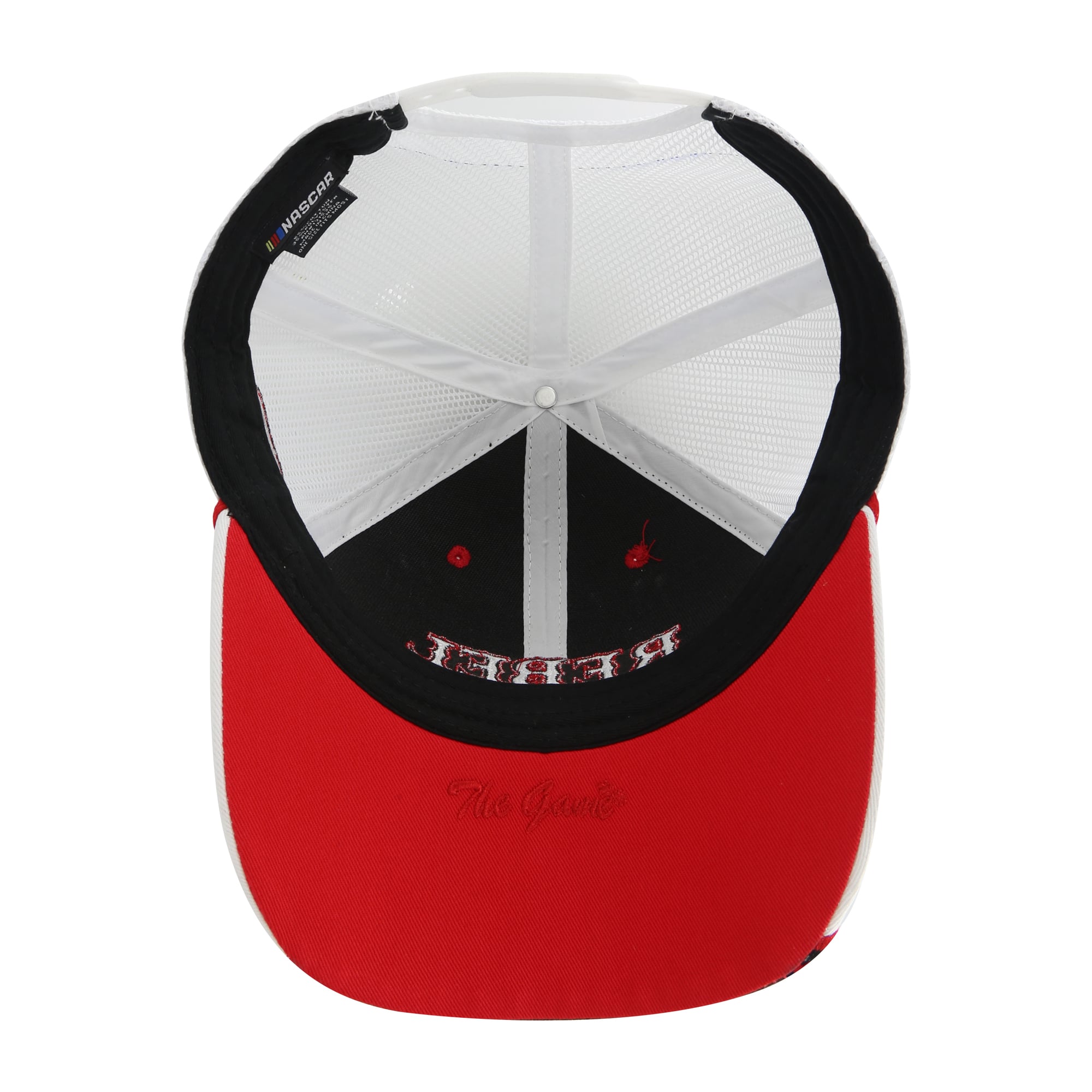 Casquette The Game noire Kyle Busch à visière à carreaux et cordon ajustable pour homme