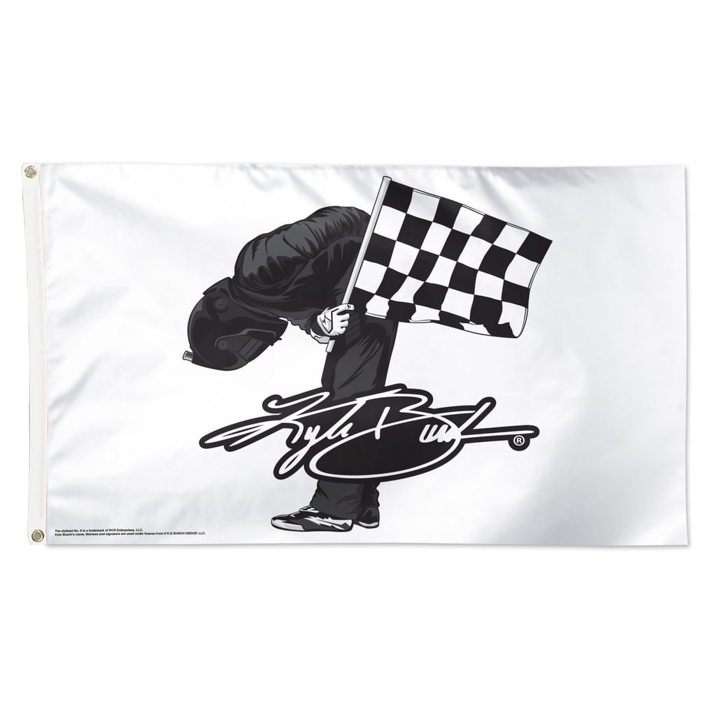 Kyle Busch WinCraft Forever Rowdy 3' x 5' One-Sided Deluxe Flag