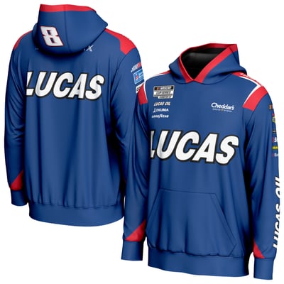 Kyle Busch ProSphere Youth Allover Print Hoodie Sweatshirt - Blue