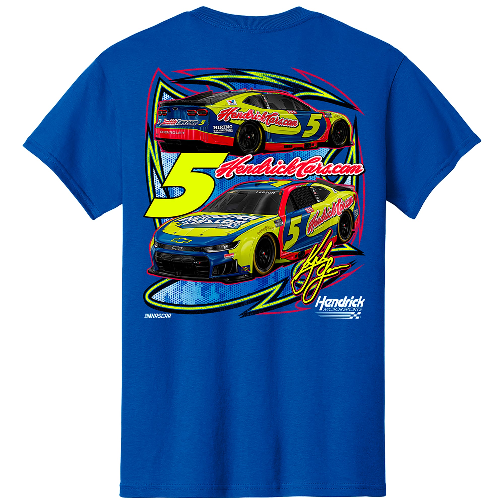 Men's Classic Ink Blue Kyle Larson Hendrickcars.com Bristol Special T-Shirt