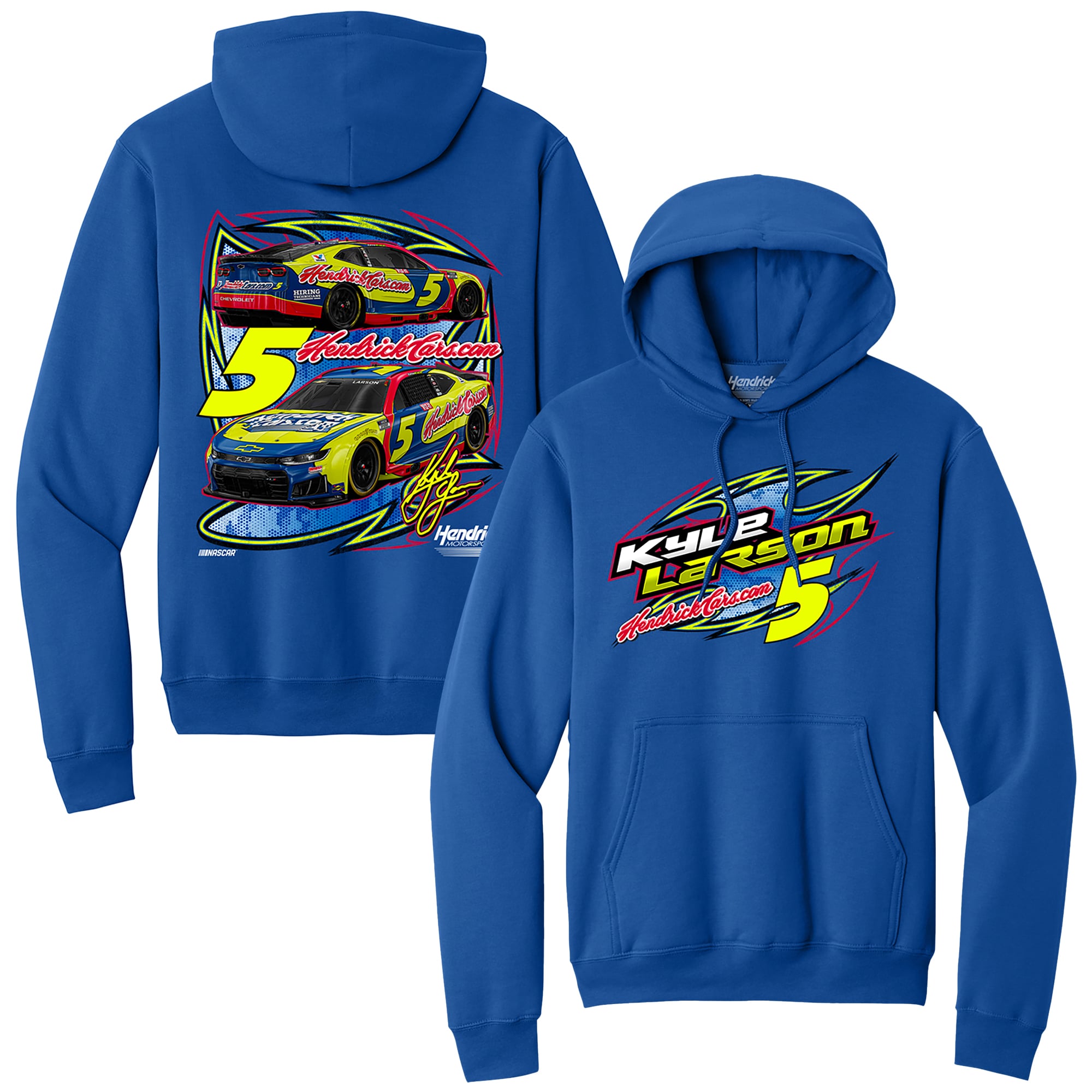 Men's Classic Ink Blue Kyle Larson Hendrickscars.com Tribute Hoodie
