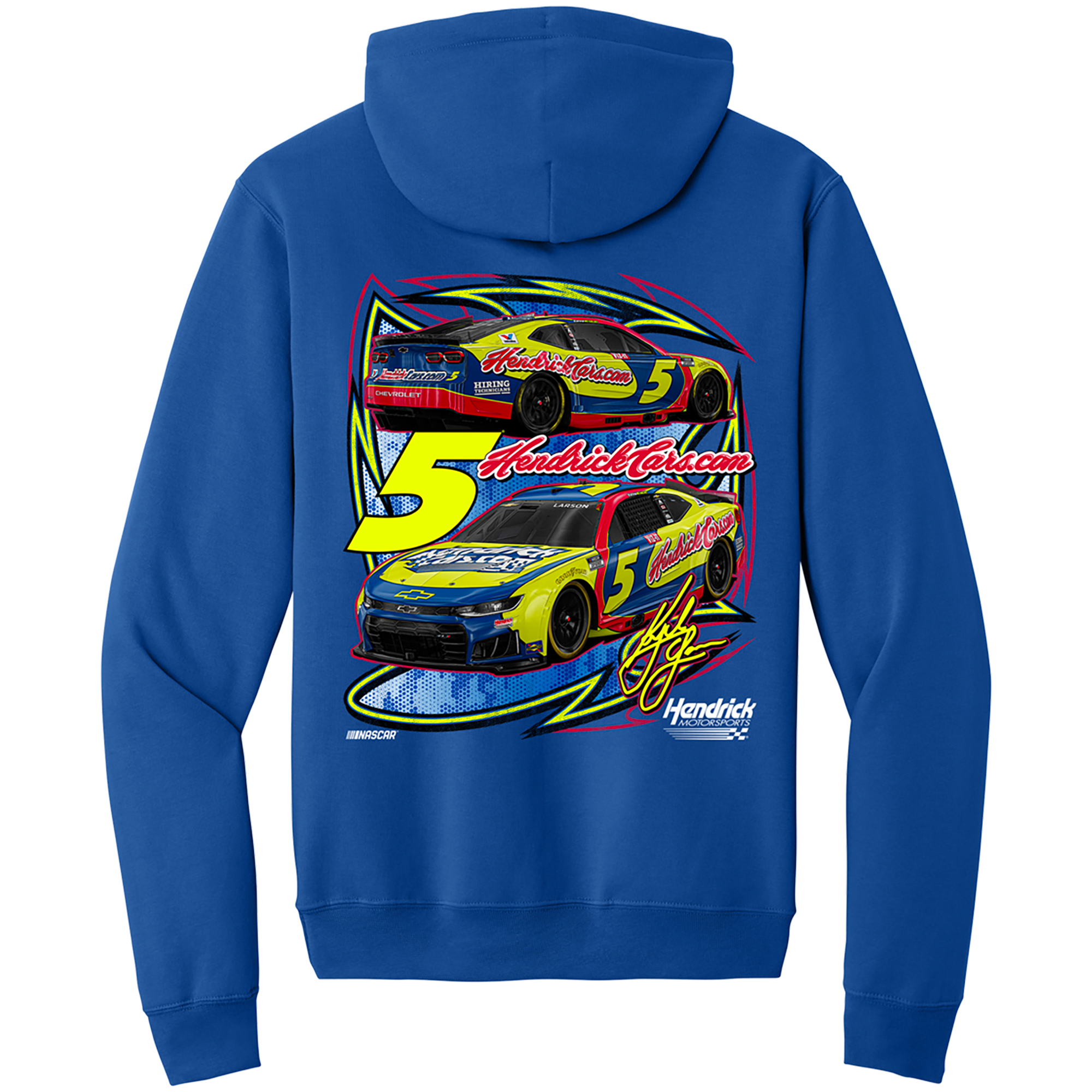 Men's Classic Ink Blue Kyle Larson Hendrickscars.com Tribute Hoodie