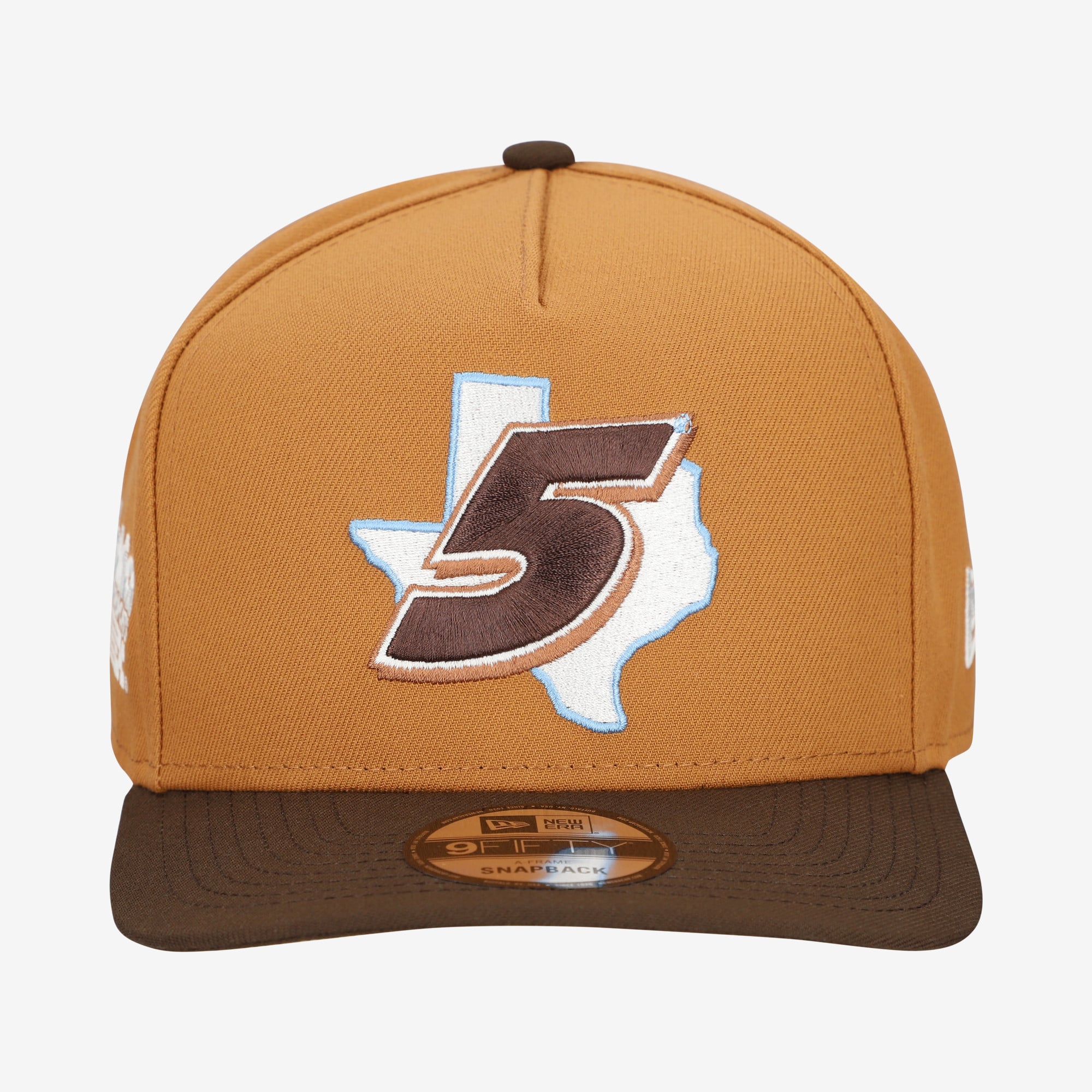 Casquette snapback New Era marron Kyle Larson Texas A-Frame 9FIFTY pour homme