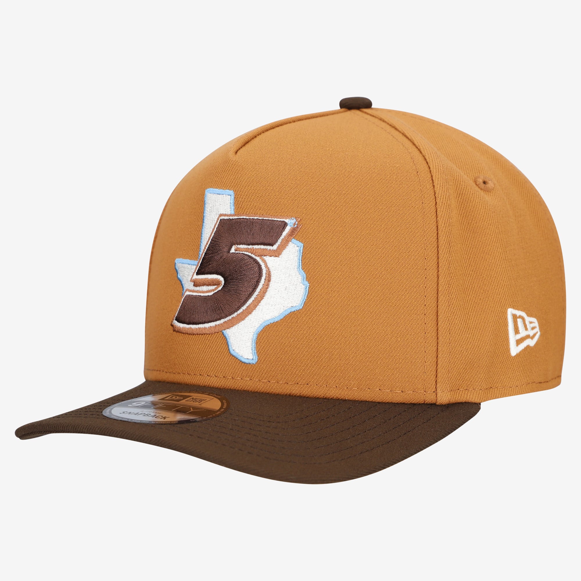 Casquette snapback New Era marron Kyle Larson Texas A-Frame 9FIFTY pour homme