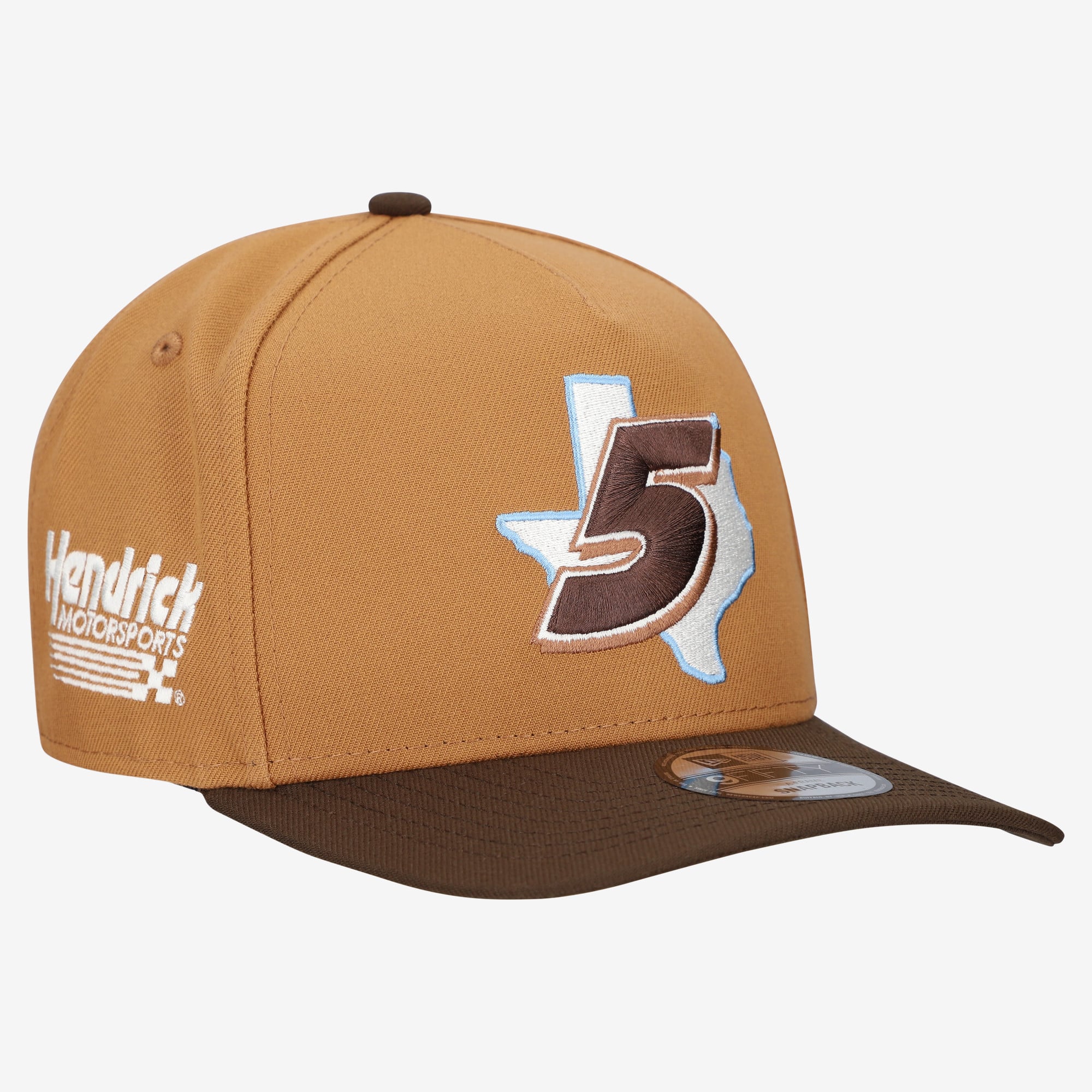Casquette snapback New Era marron Kyle Larson Texas A-Frame 9FIFTY pour homme