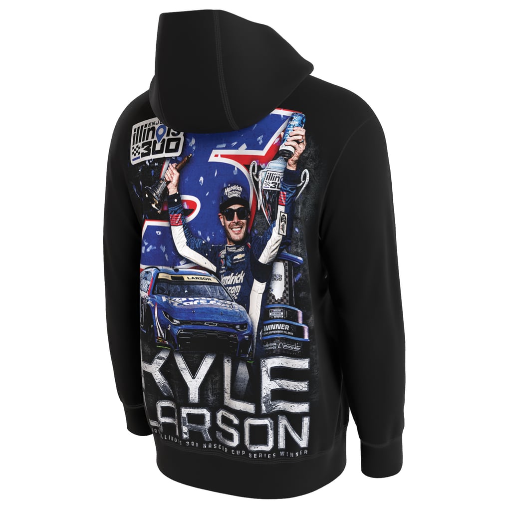 Men's ProSphere Black Kyle Larson 2026 Enjoy Illinois 300 Race Winner ...