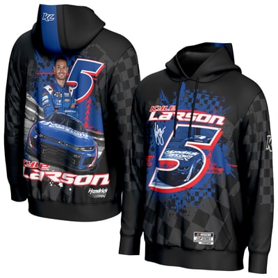  Kyle Larson ProSphere All Over Print Hoodie - Black