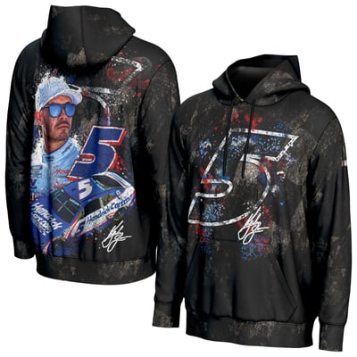  Kyle Larson ProSphere All Over Print Hoodie - Black