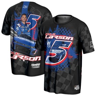  Kyle Larson ProSphere Youth All Over Print T-Shirt - Black